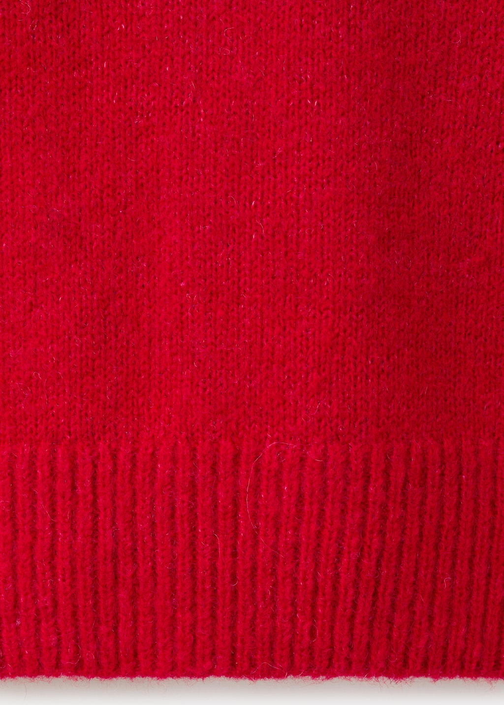 Chunky-knit V-neck sweater