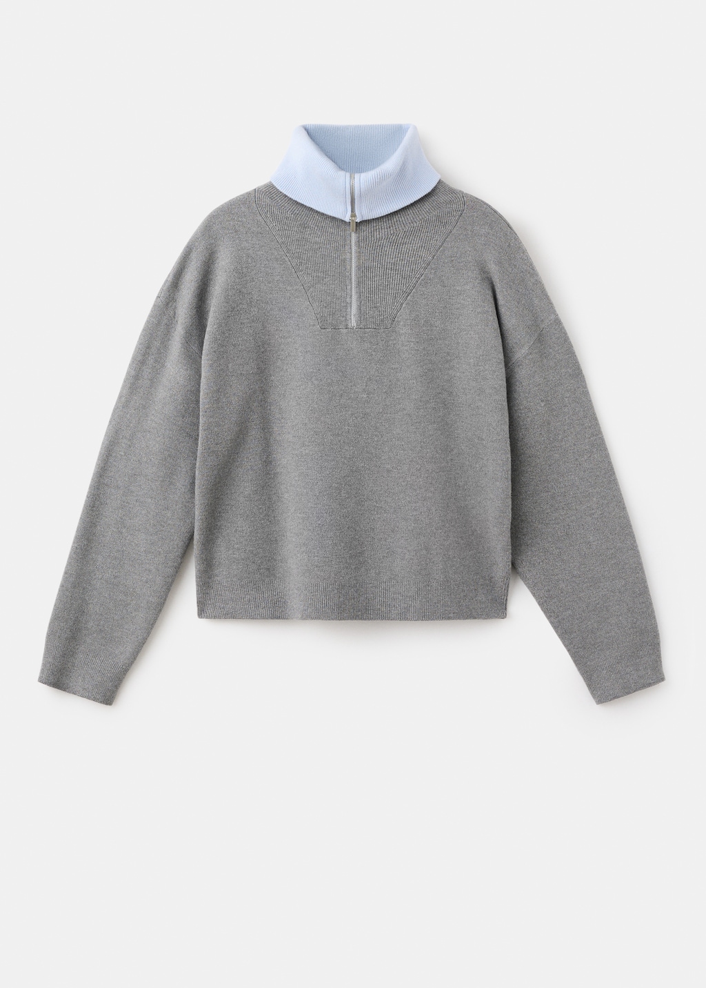 Turtleneck sweater with zip