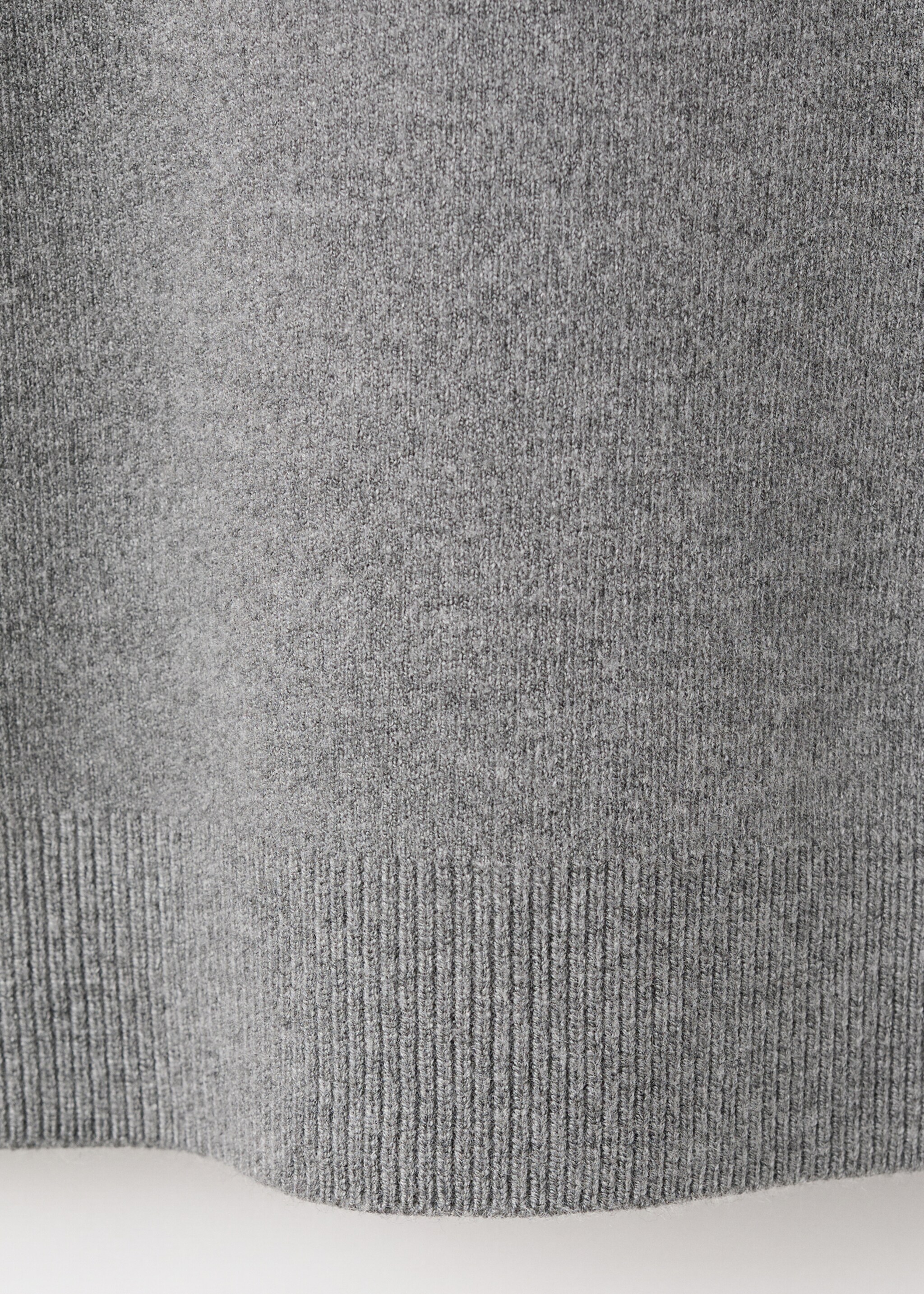 Turtleneck sweater with zip - Details of the article 0, Grey. Ref: 17007833-00.
