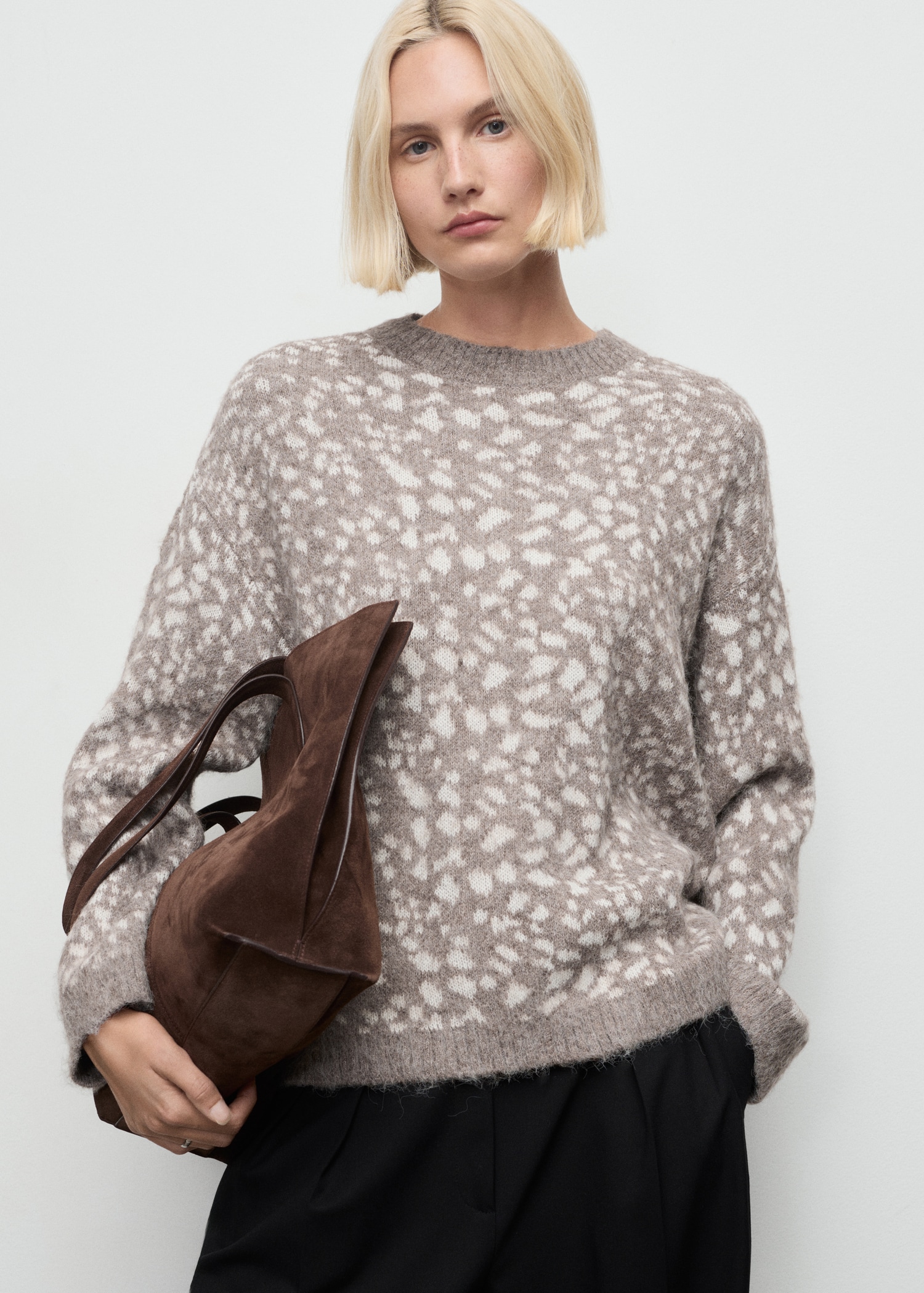 Animal print sweater - Medium plane
