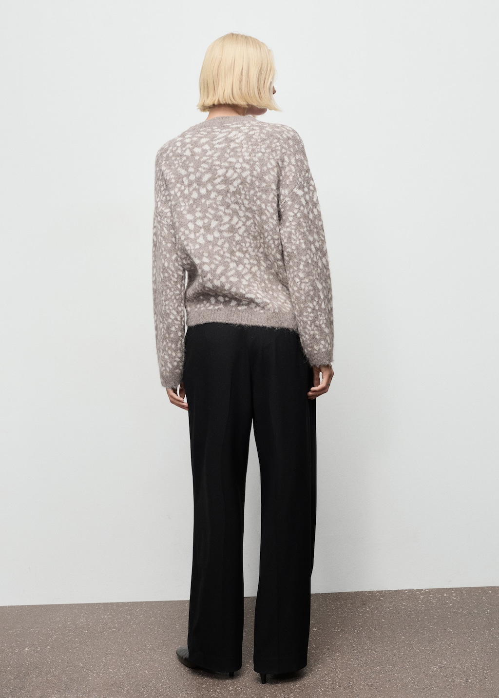 Mango Animal print sweater thumbnail