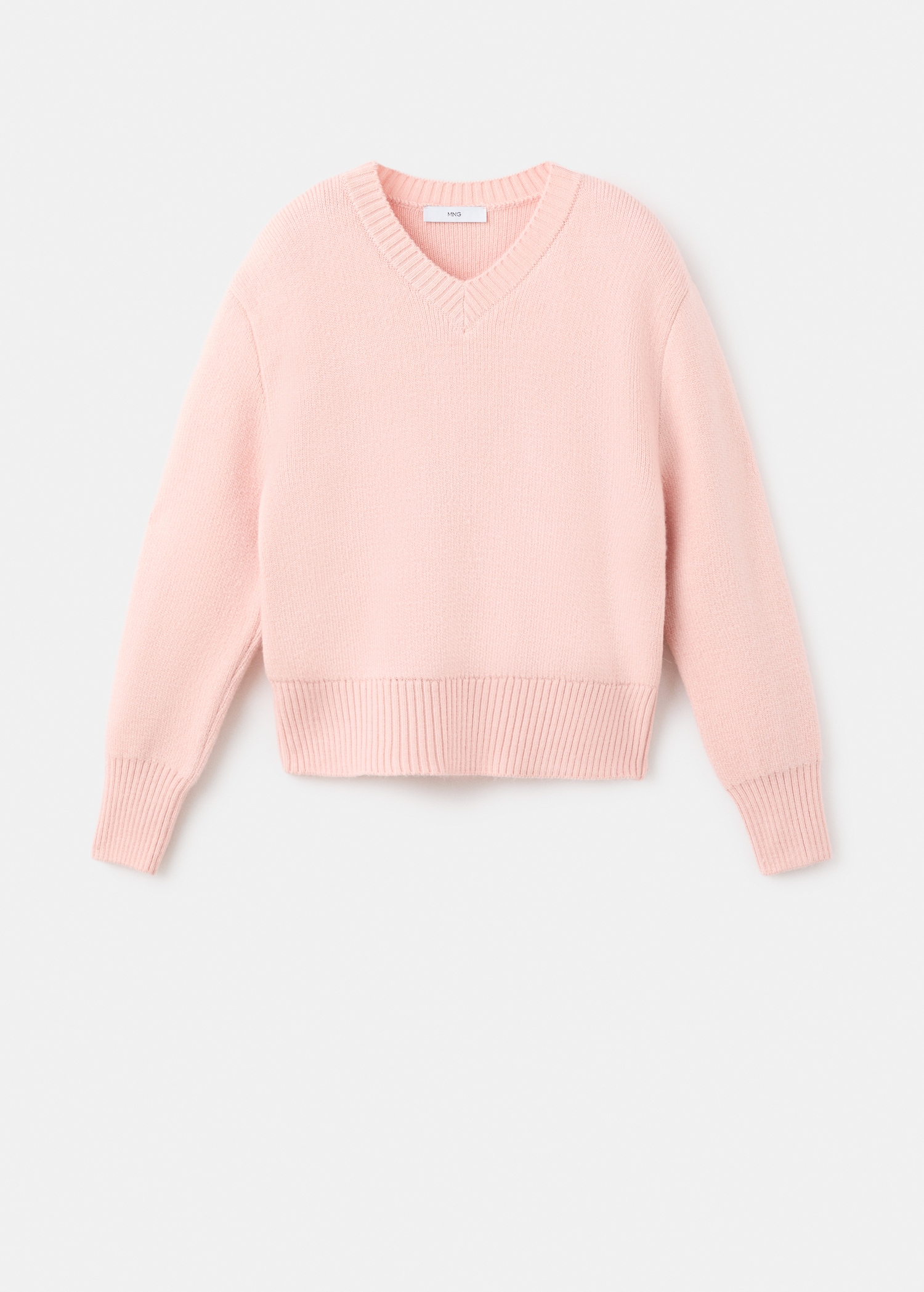 Pull-over maille col en V Femme MANGO France métropolitaine