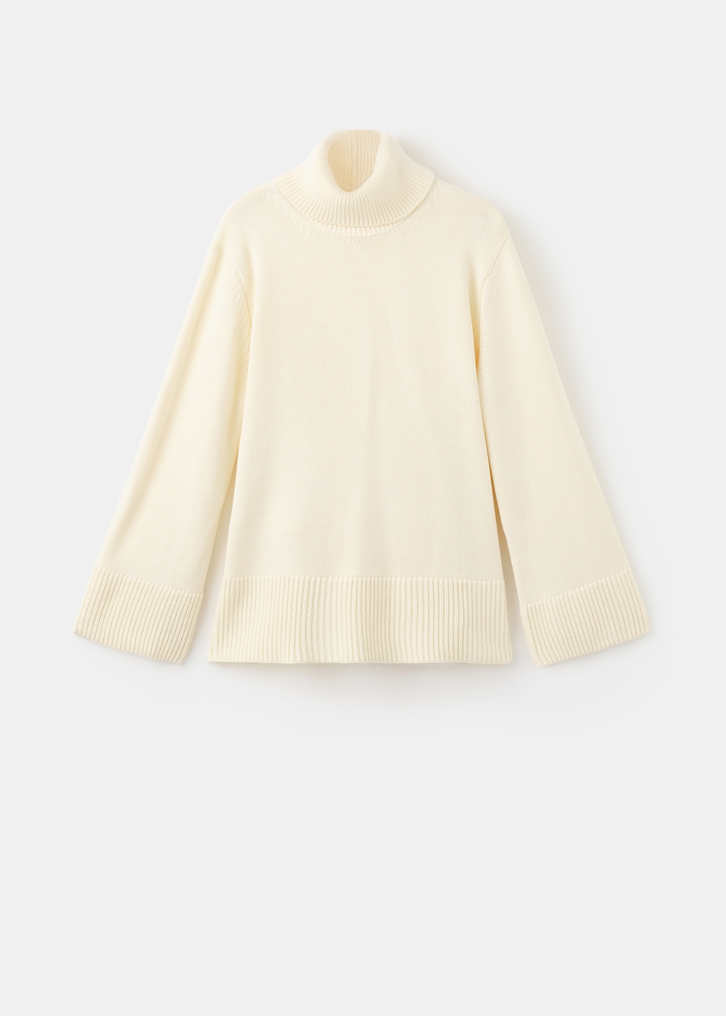 Mango Turtleneck sweater with slits