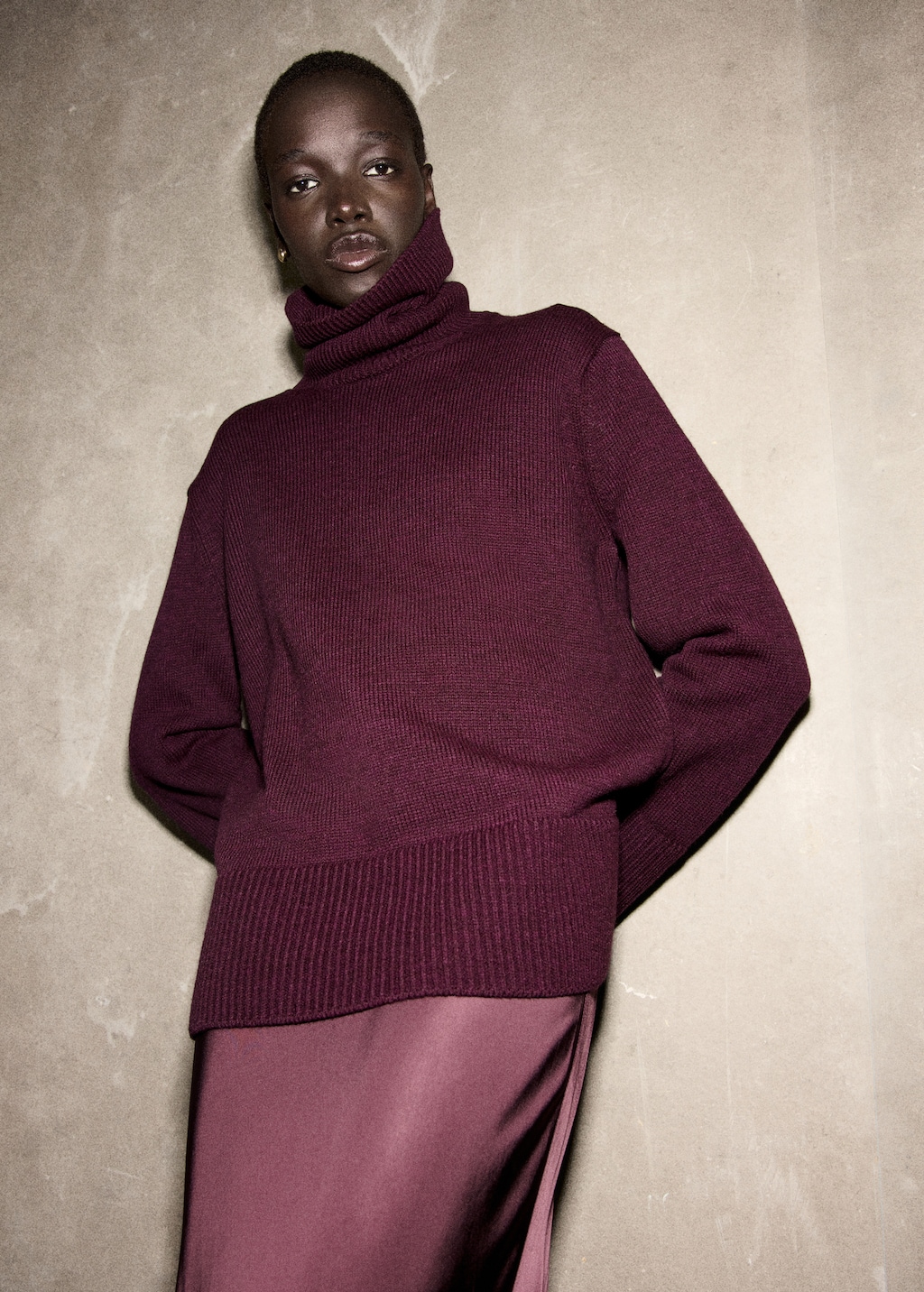Turtleneck sweater with slits - Women | MANGO USA