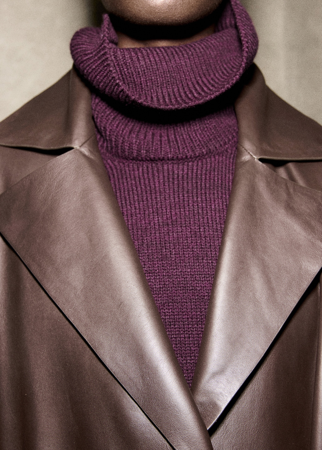 Turtleneck sweater with slits - image 5