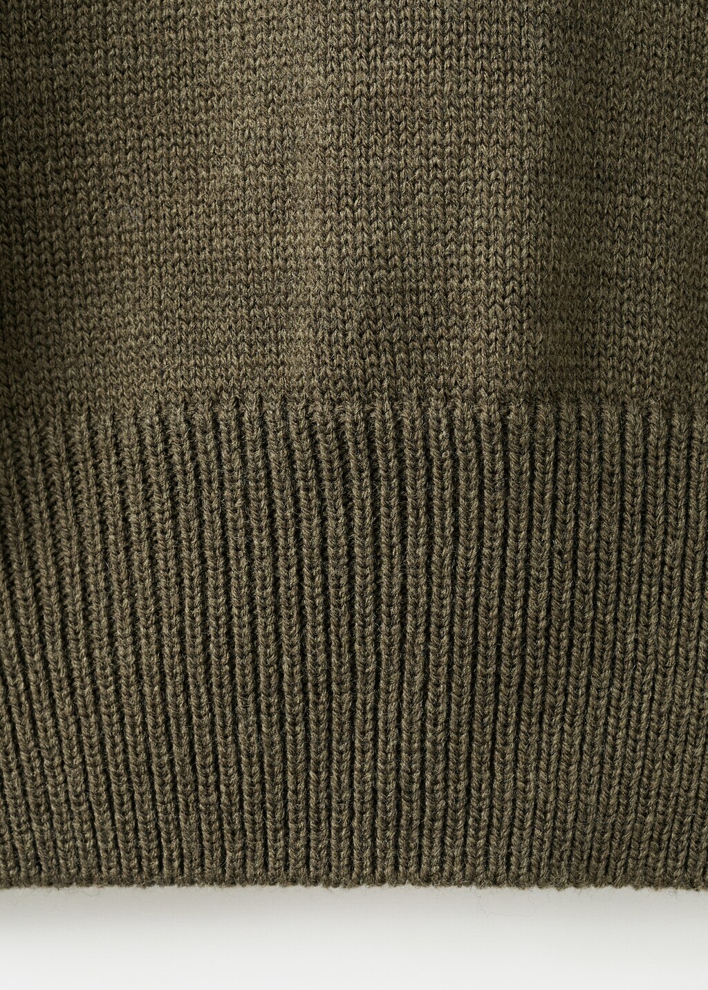 Mango Perkins-neck sweater with button