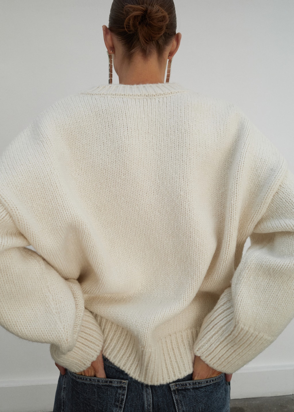 Mango V-neck wool sweater