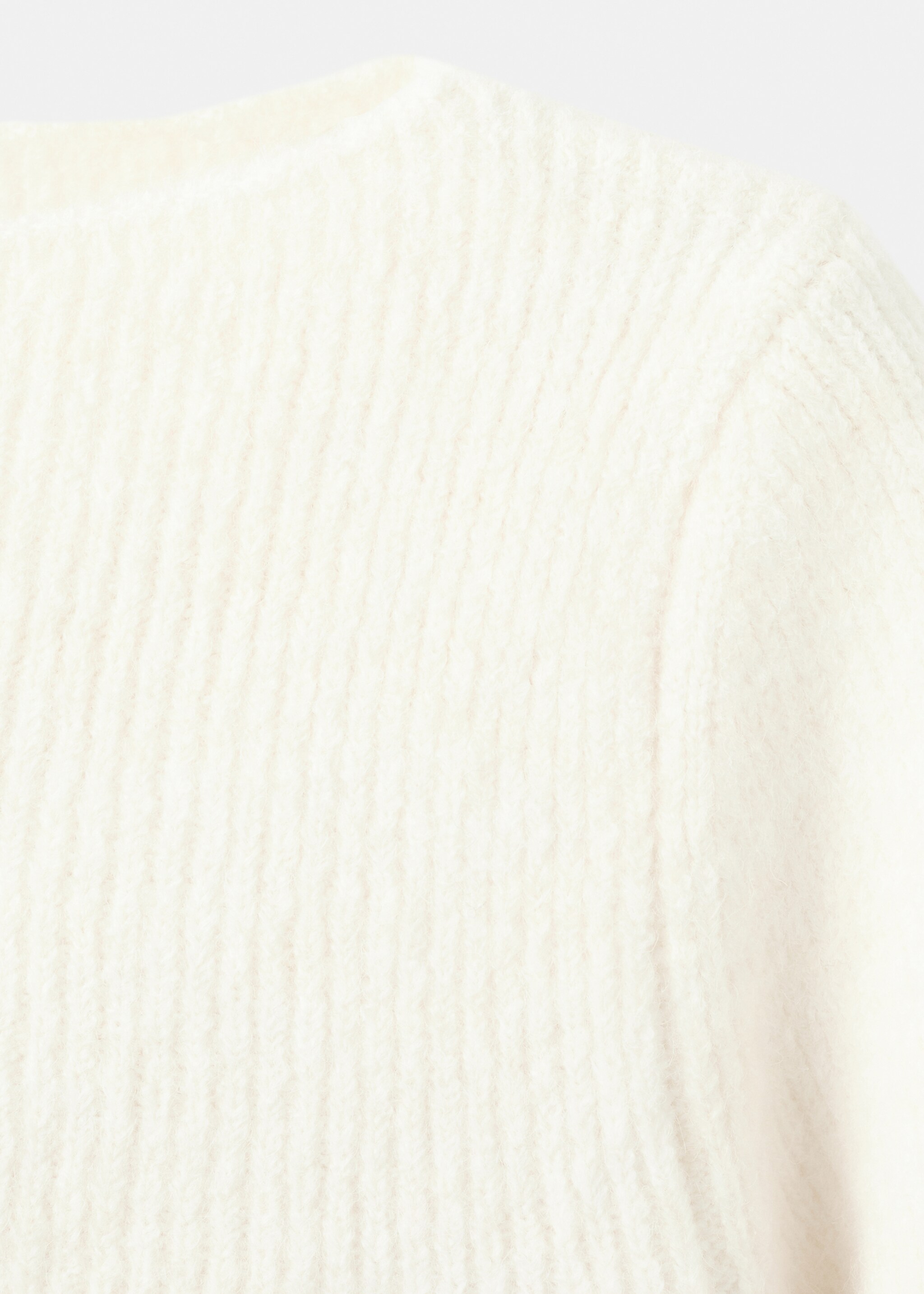 Knitted ribbed sweater - Details of the article 8, Off White. Ref: 17007849-00.