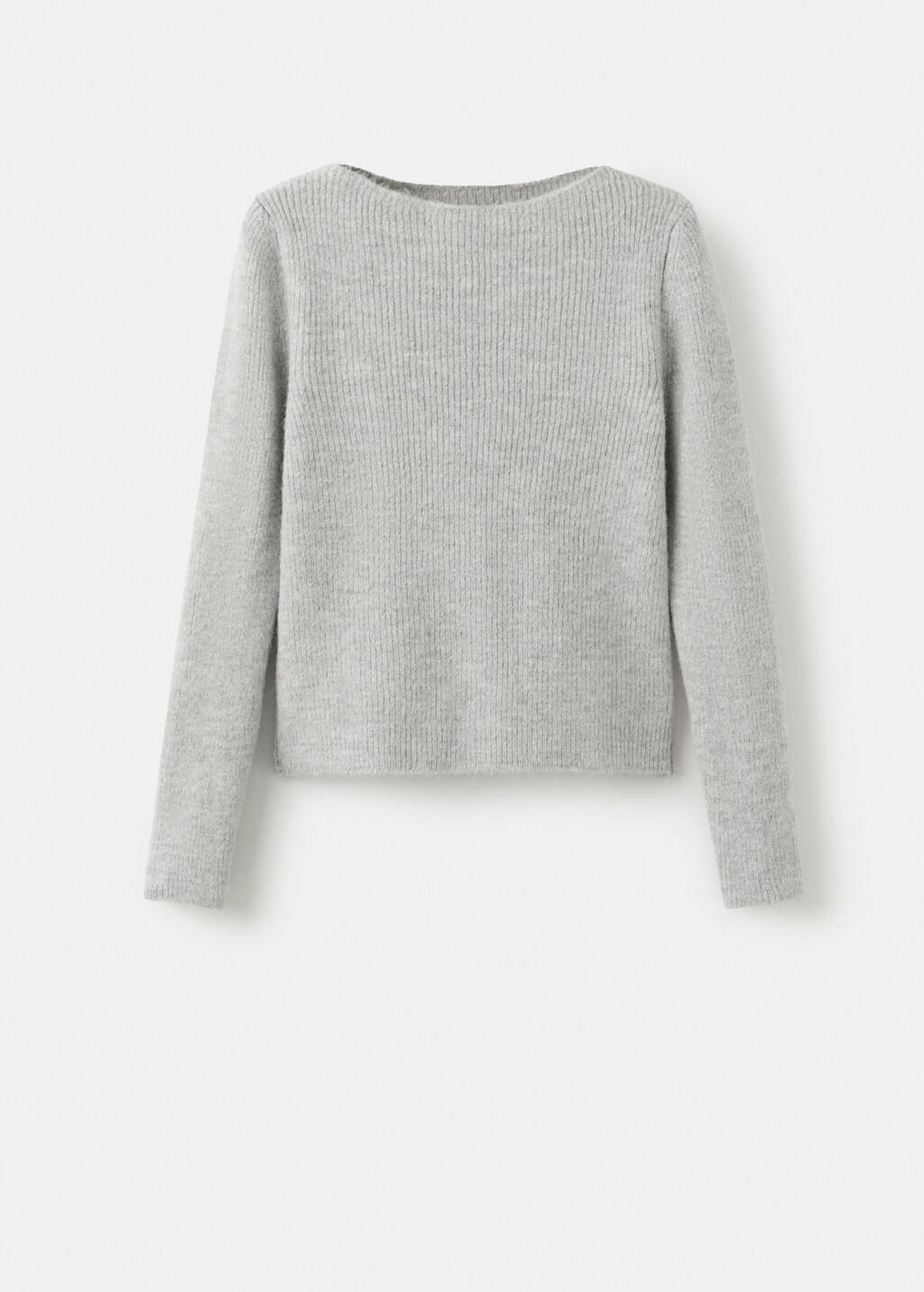 Knitted ribbed sweater