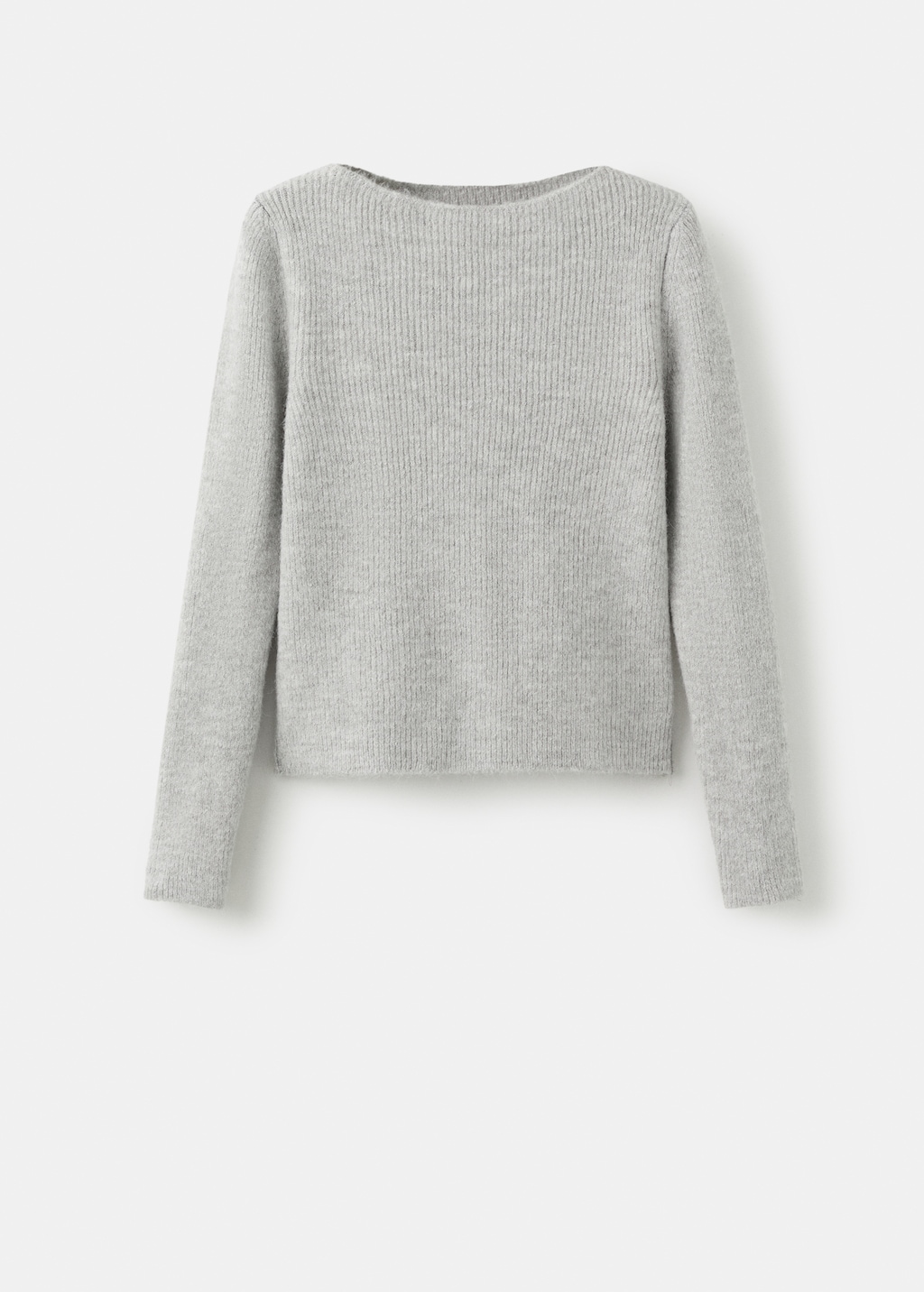 Knitted ribbed sweater