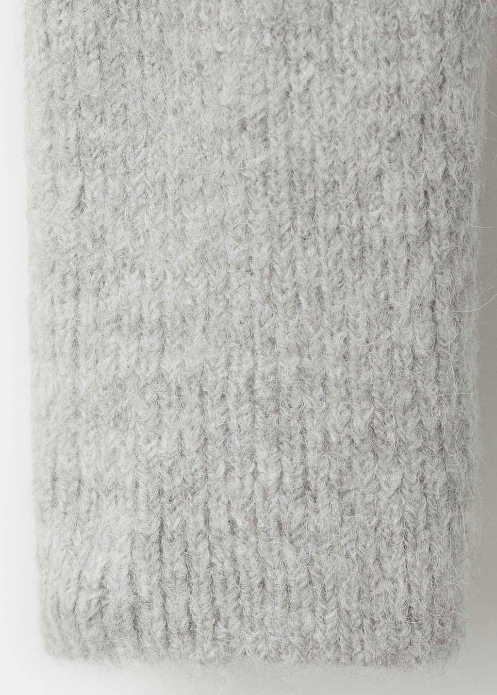 Knitted ribbed sweater