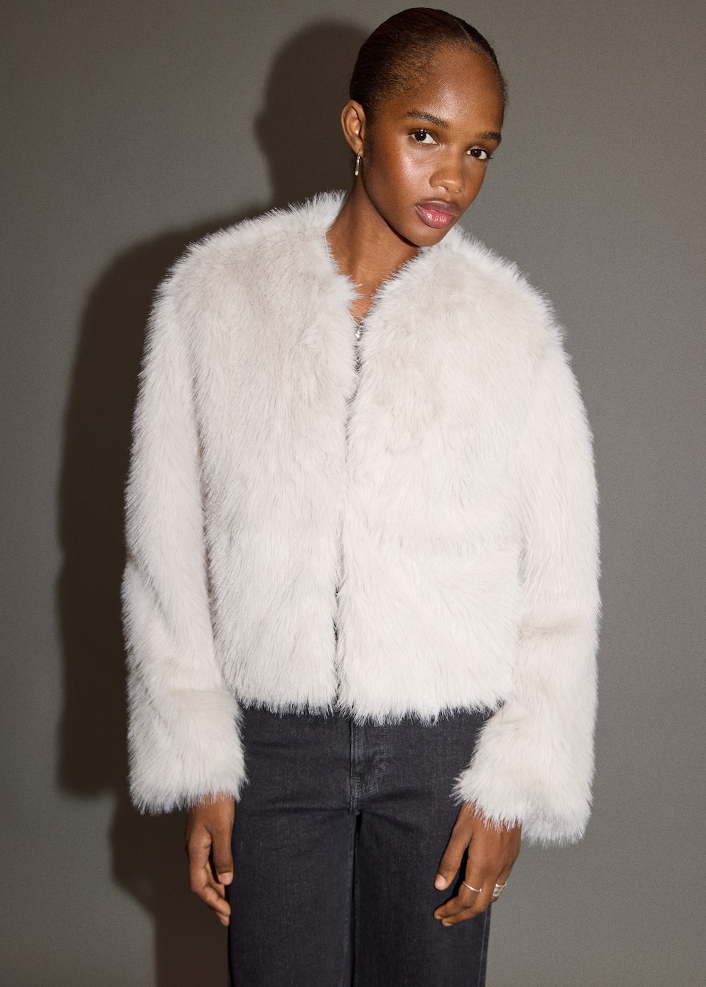Fur-effect coat