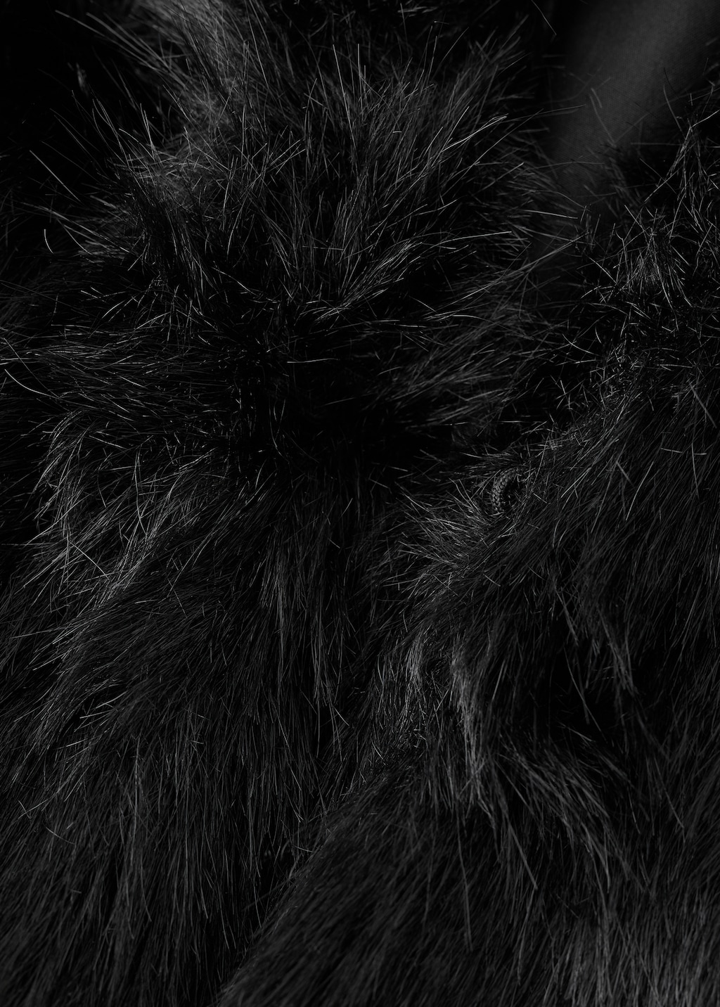 Short fur effect coat