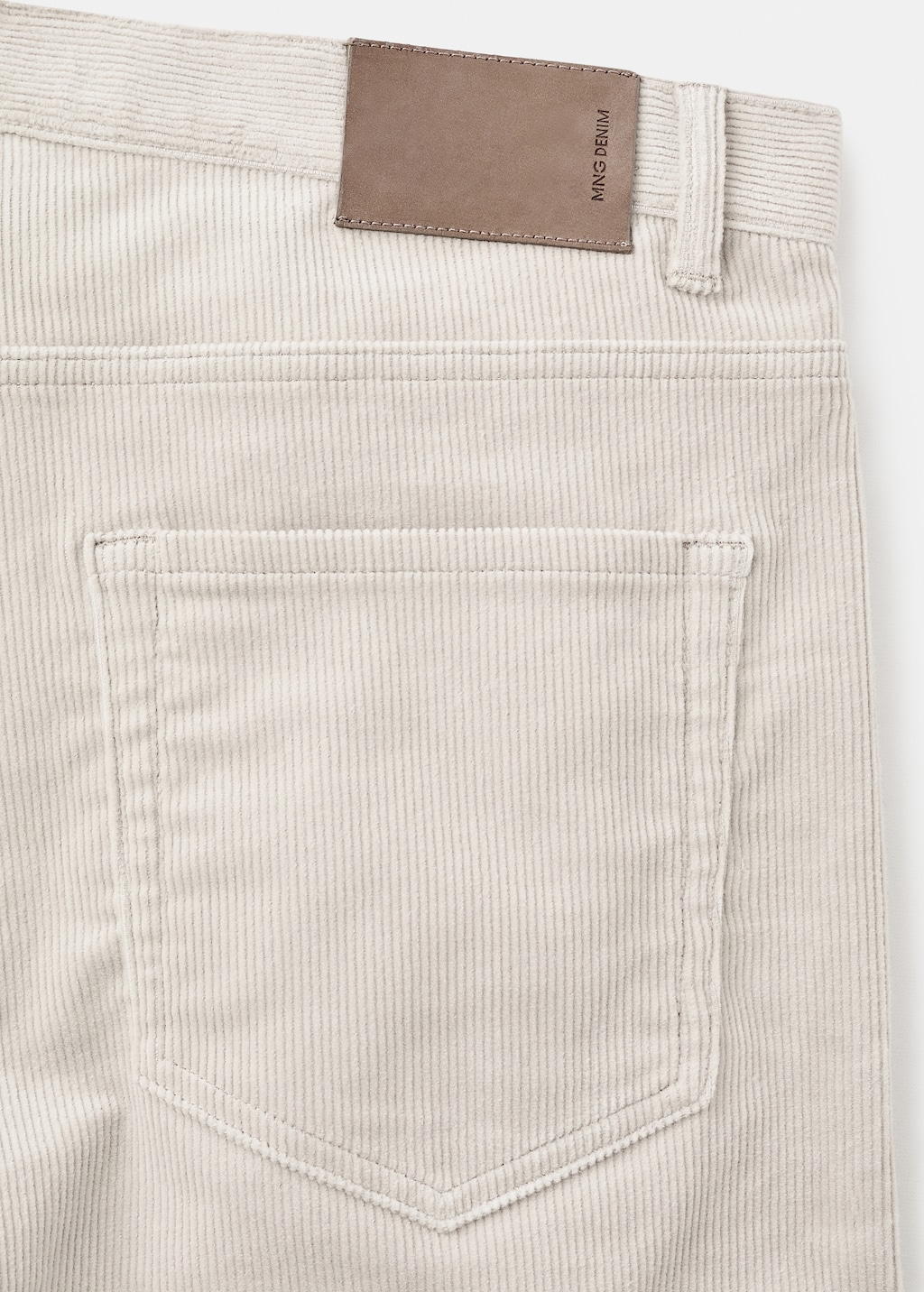 Corduroy regular-fit pants
