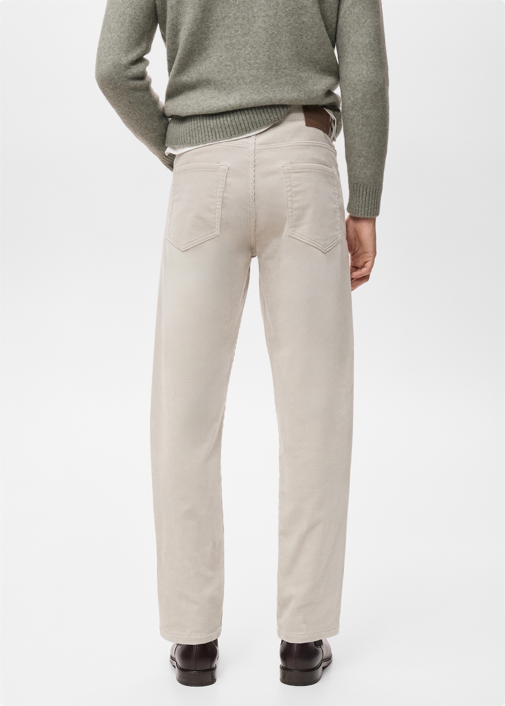 Corduroy regular-fit pants