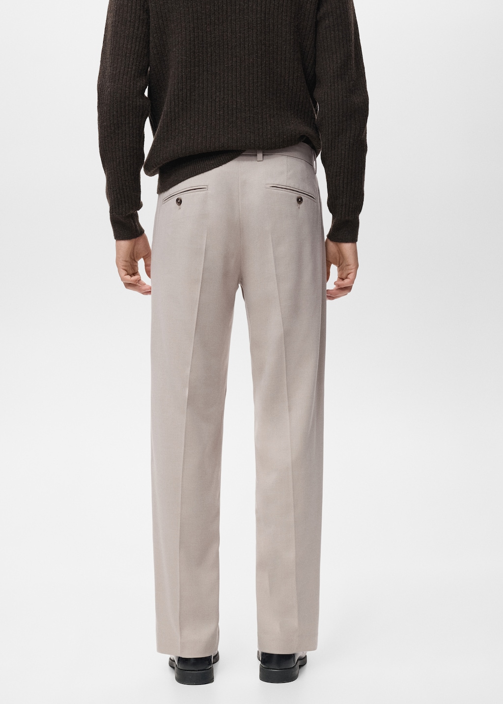 Regular-fit pleated pants