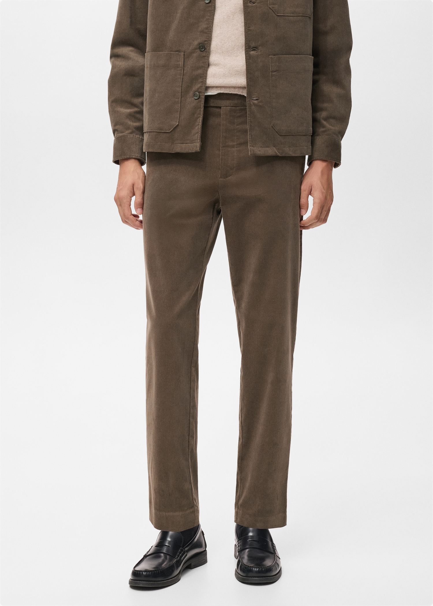 Regular fit corduroy cotton trousers Men MANGO Mali