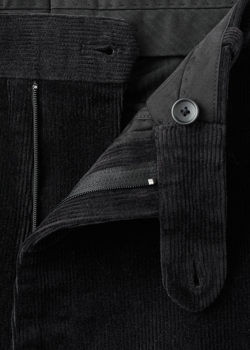 Regular fit corduroy cotton pants