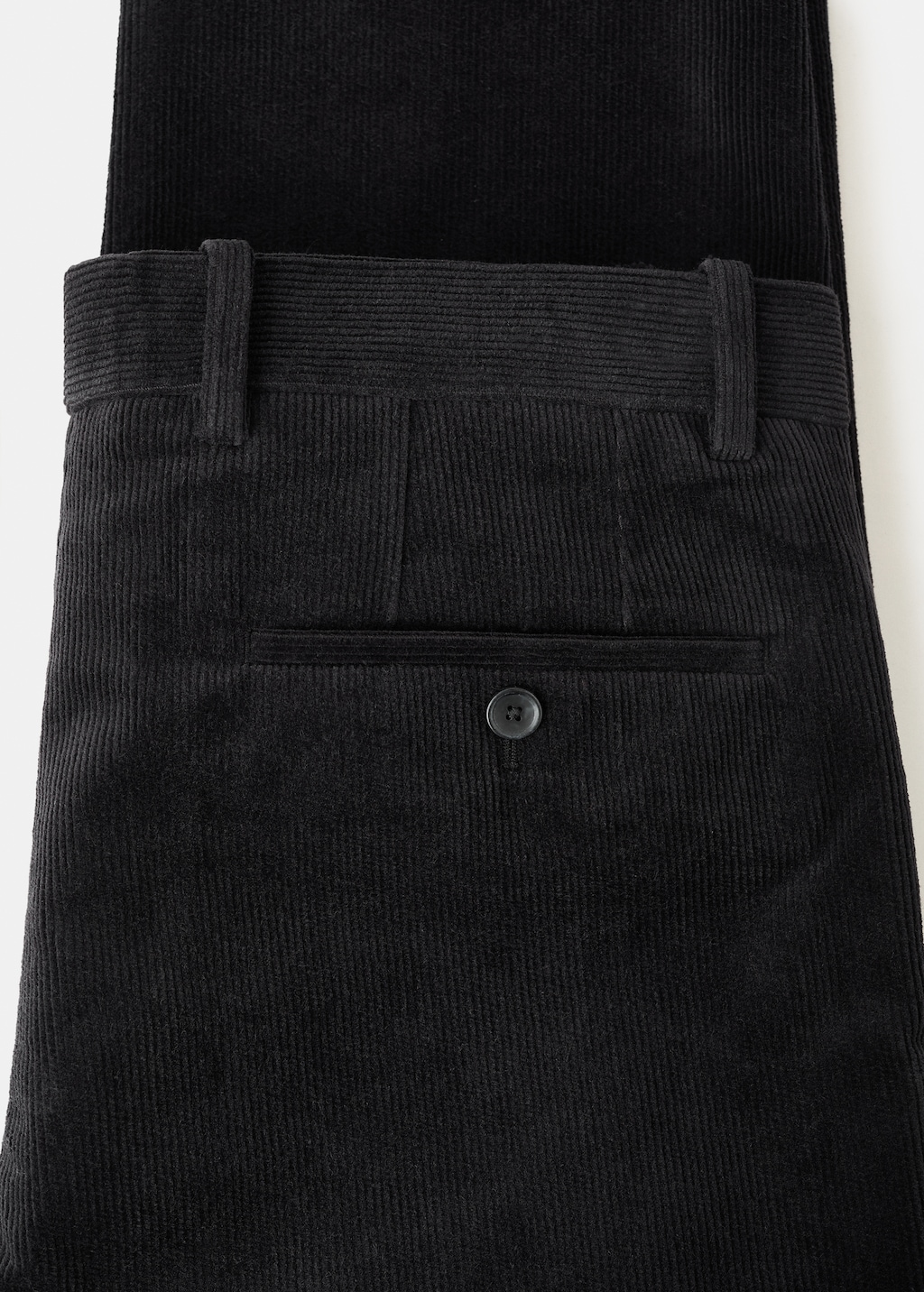 Regular fit corduroy cotton pants