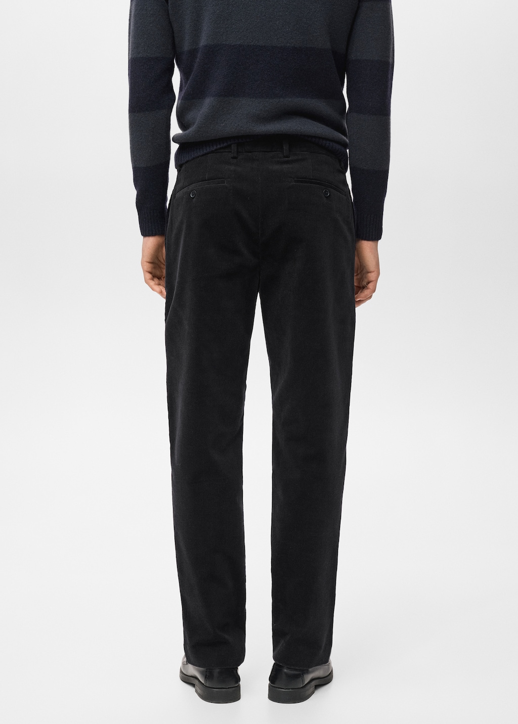 Regular fit corduroy cotton pants