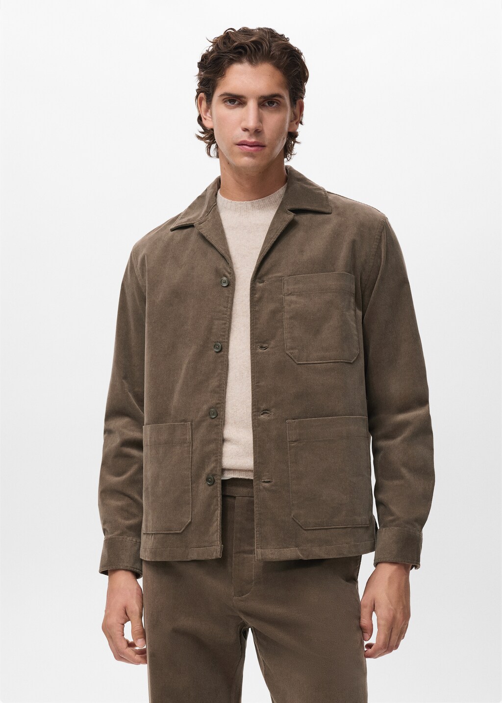 Chemise Homme en Velours Côtelé Manches Longues Boutonné Casual Veste Hiver Chaude Travail Chemises avec Poche Poitrine Vert Beige XXL Chemise Homme en Velours Côtelé Manches Longues Boutonné Casual Veste Hiver Chaude Travail Chemises avec Poche Poitrine Vert Beige XXL