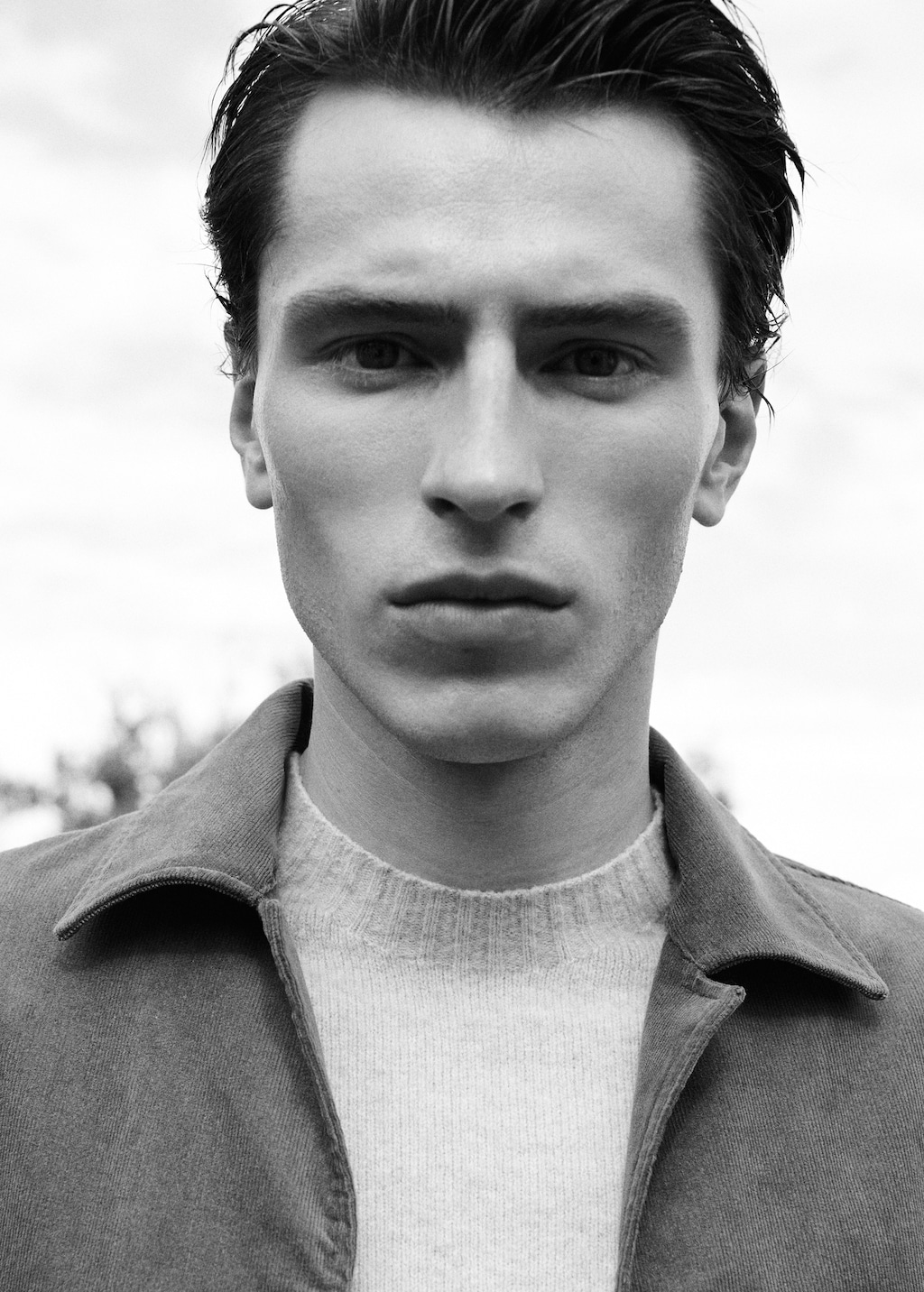 Corduroy cotton overshirt with pockets