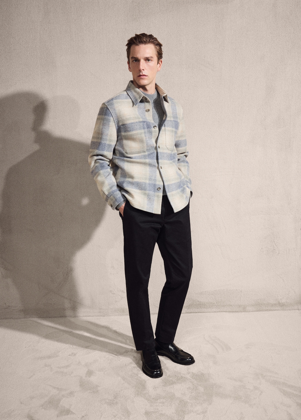 Check flannel overshirt