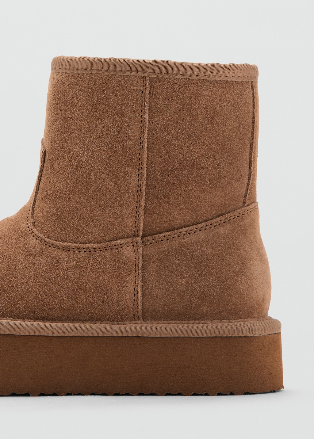 Suede leather ankle boots