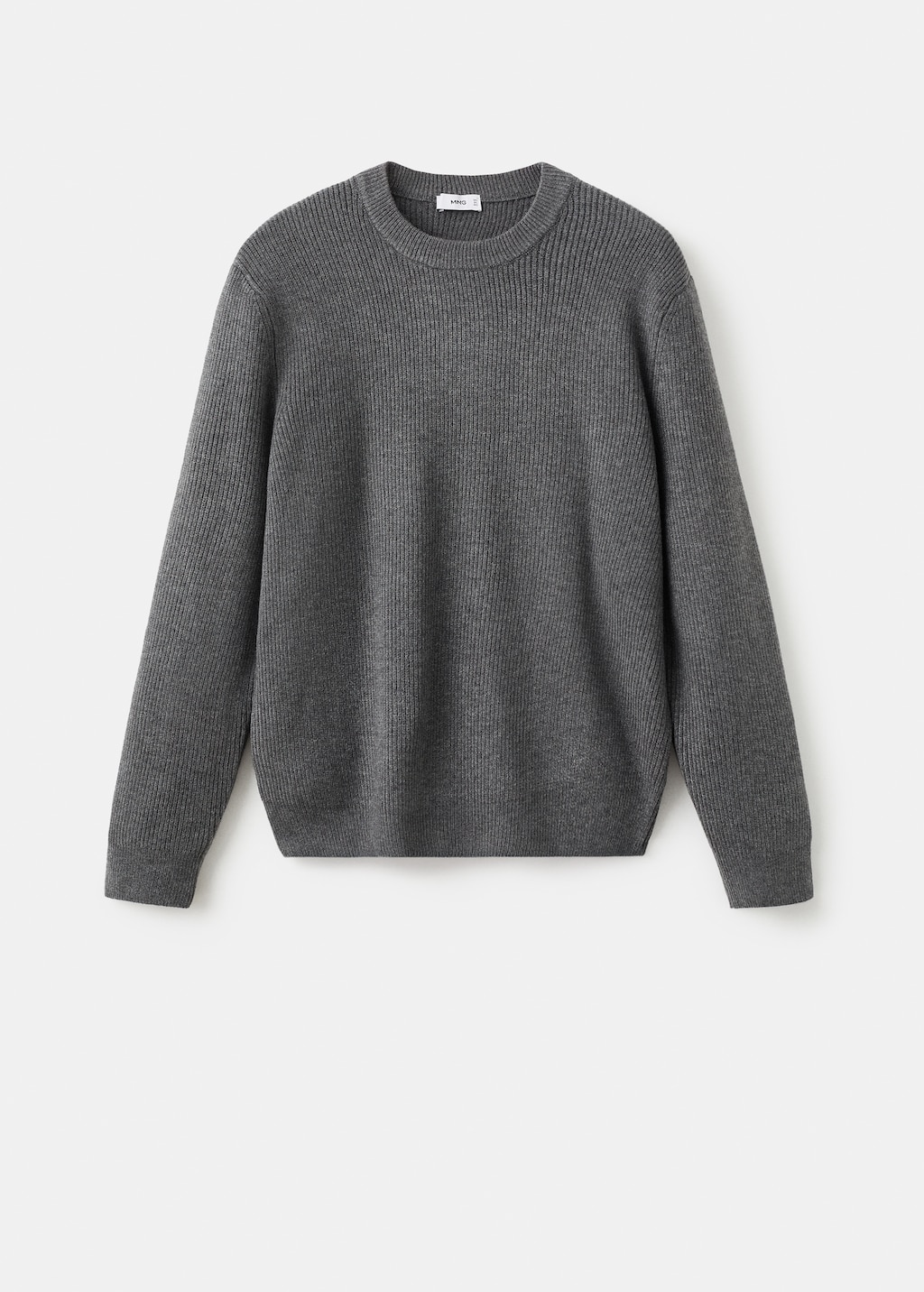 Knitted ribbed sweater