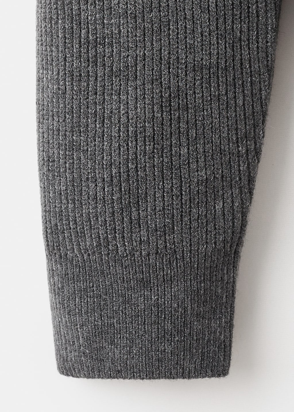 Knitted ribbed sweater
