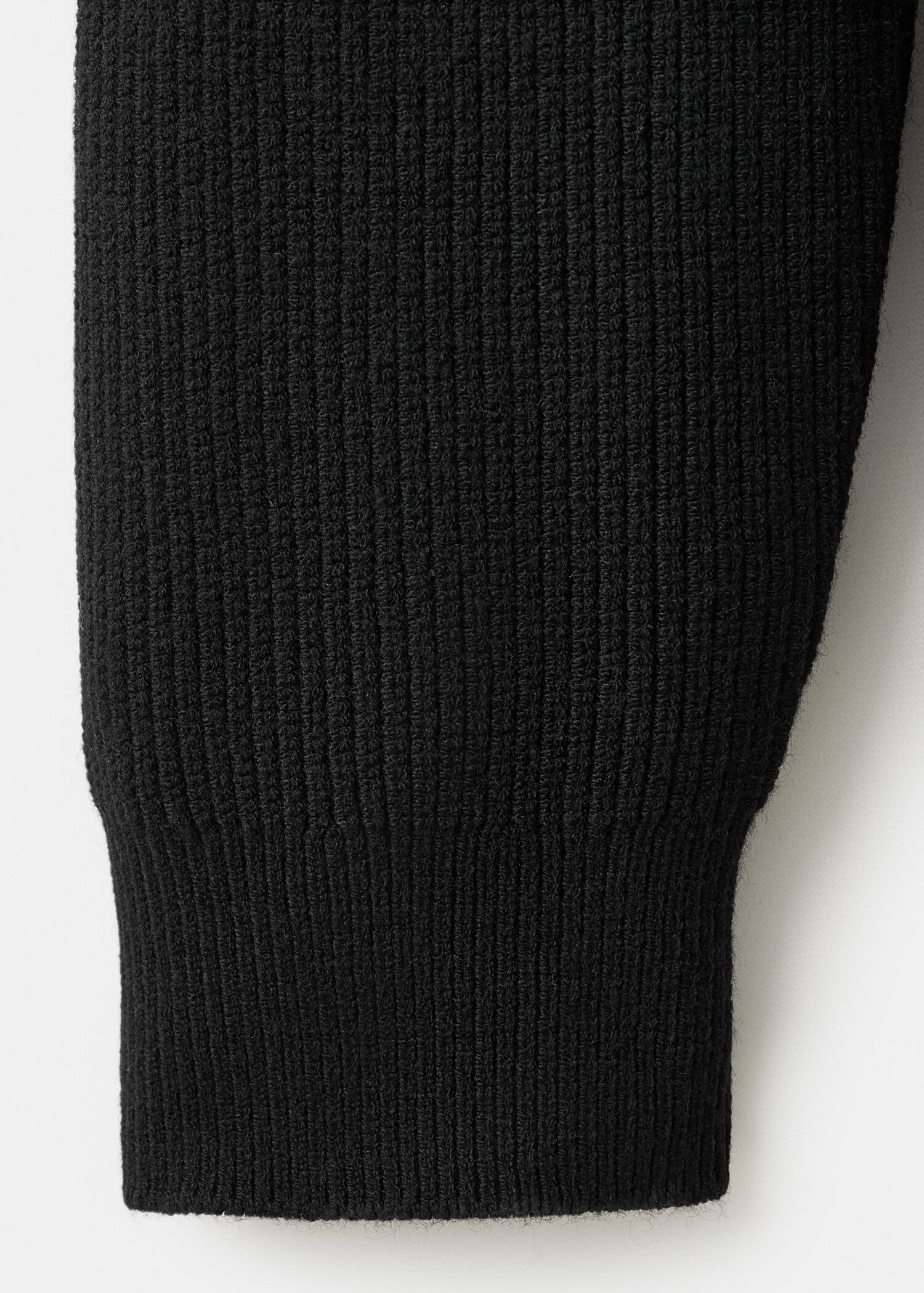 Knitted sweater with zip collar - Details of the article 0