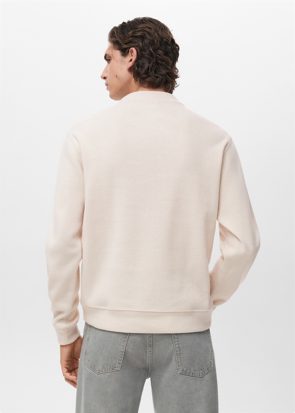 Regular-fit knitted sweatshirt