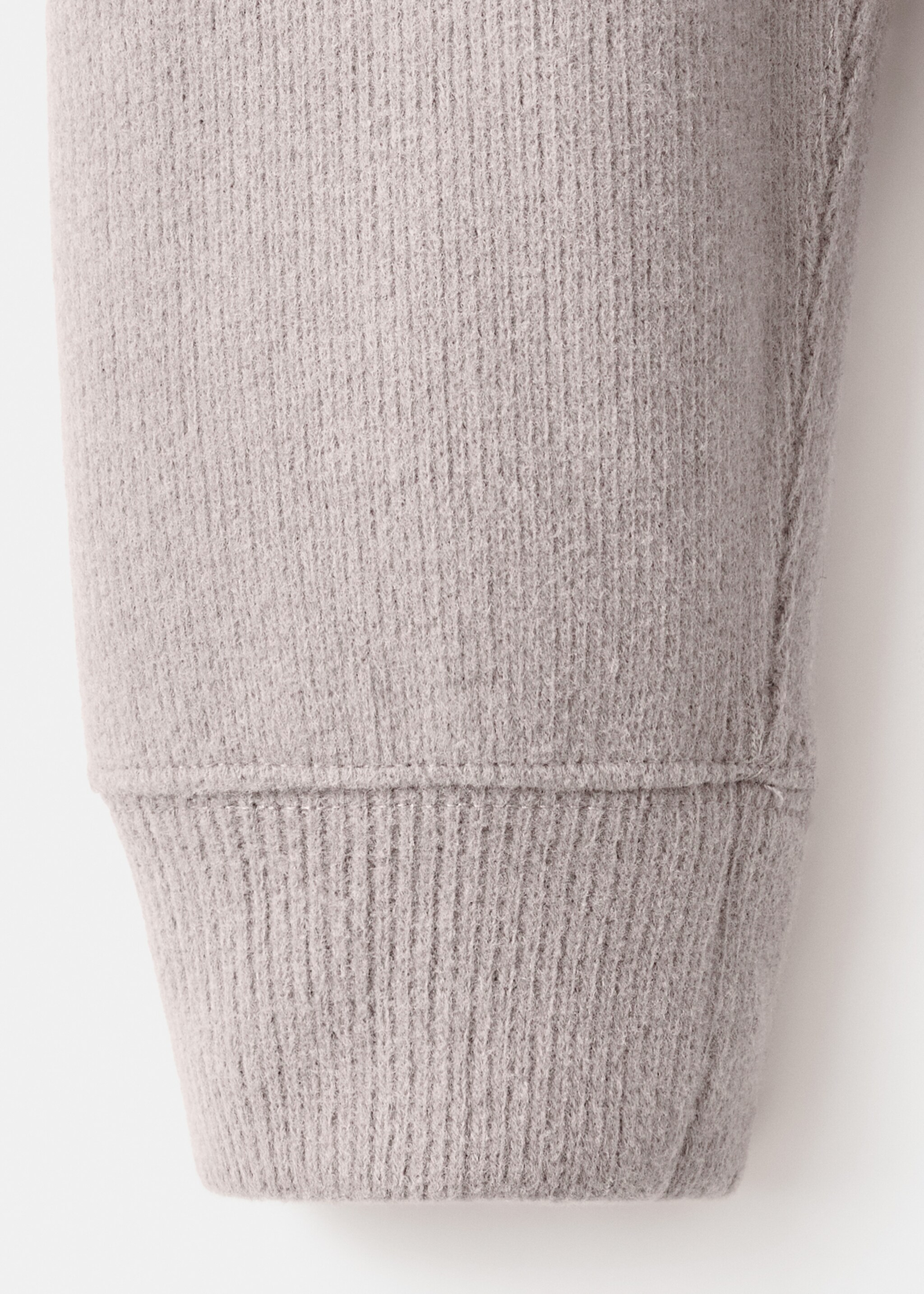 Regular-fit knitted sweatshirt - Details of the article 0, Sand. Ref: 17007902-00.
