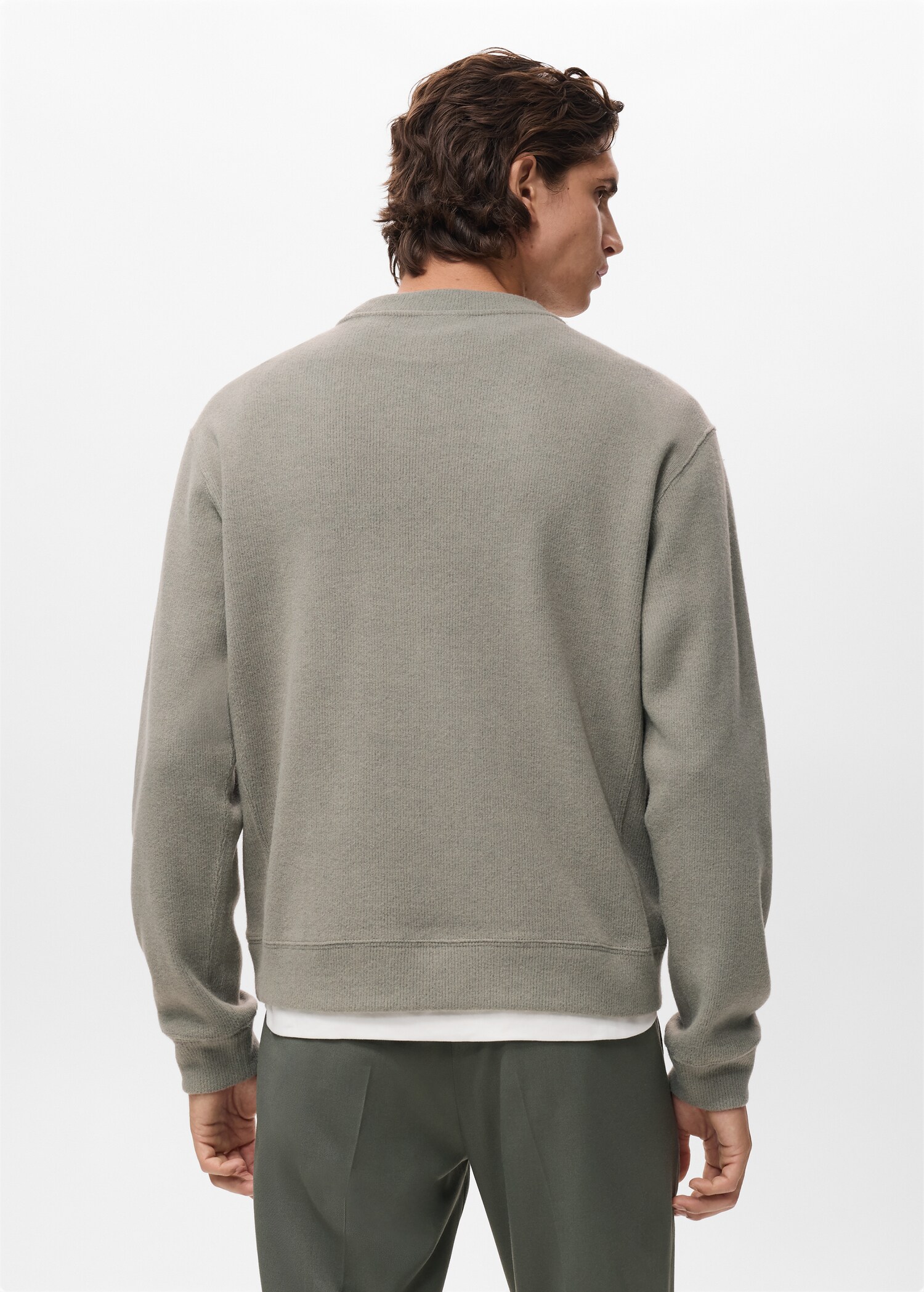 Sweat en maille regular fit - Verso de l’article