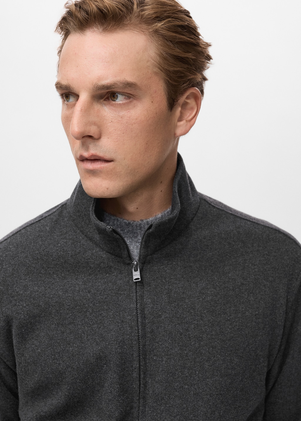 Regular-fit jacket with zip