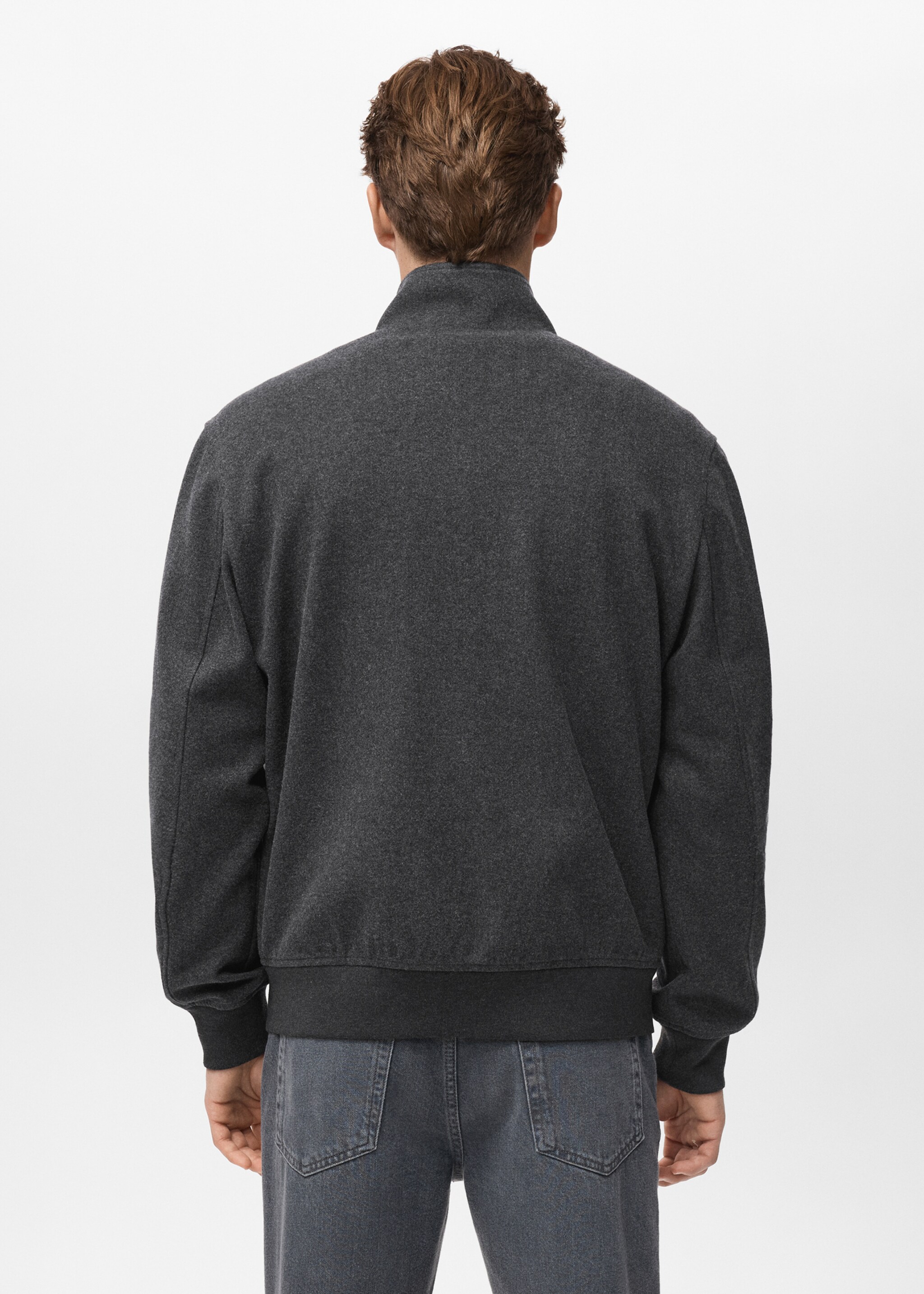 Sweatshirt alludiaz - Reverse of the article, Dark Heather Grey. Ref: 17007903-00.
