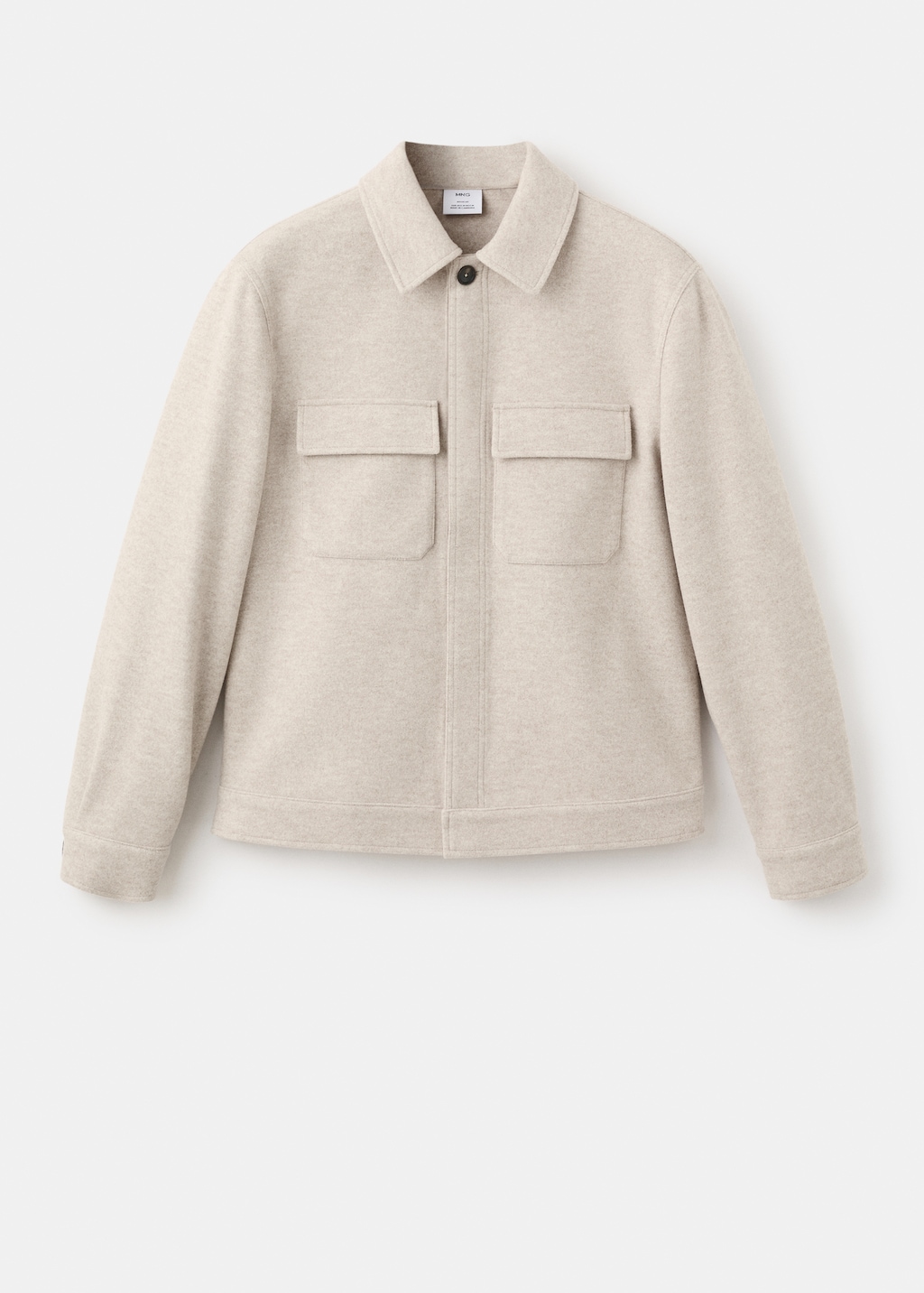 Flannel overshirt with pockets