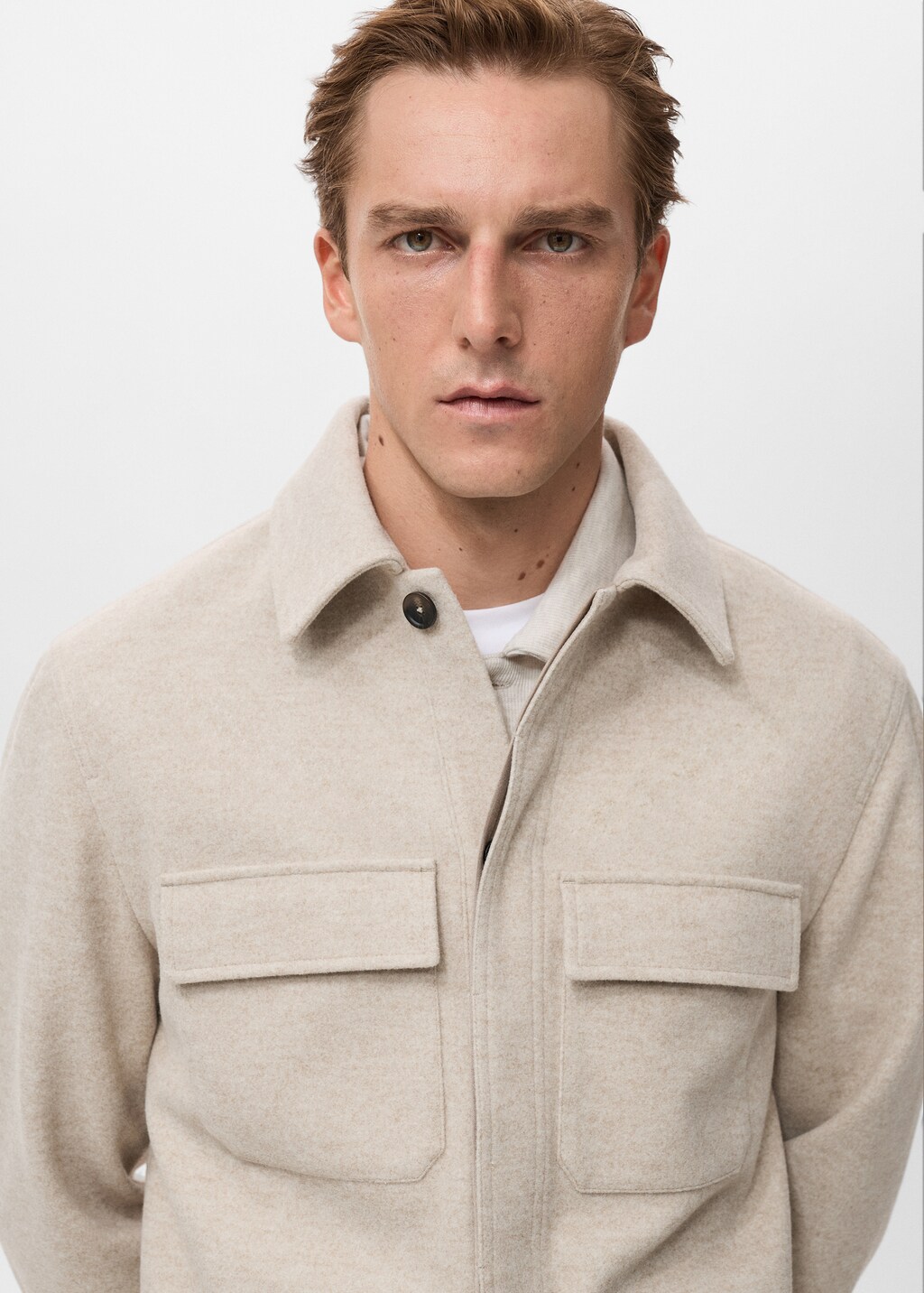 Flannel overshirt with pockets