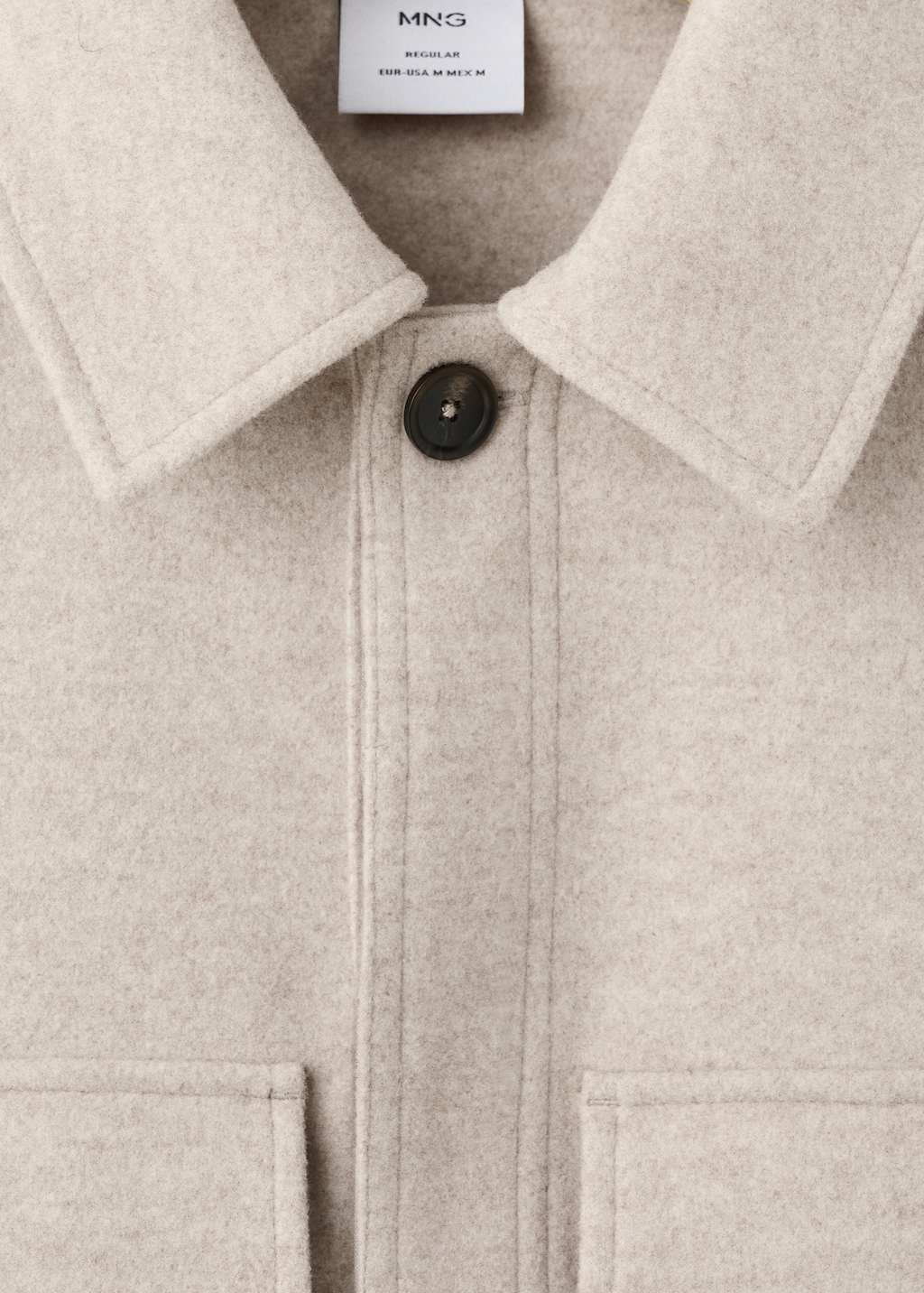 Flannel overshirt with pockets