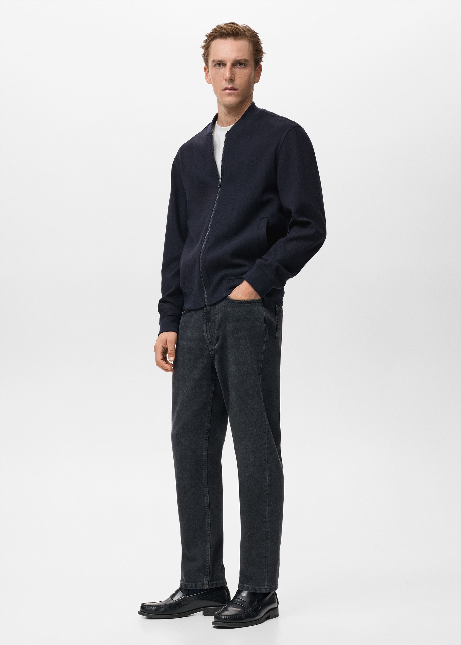 Sudadera bomber cremallera Hombre MANGO España (Península y