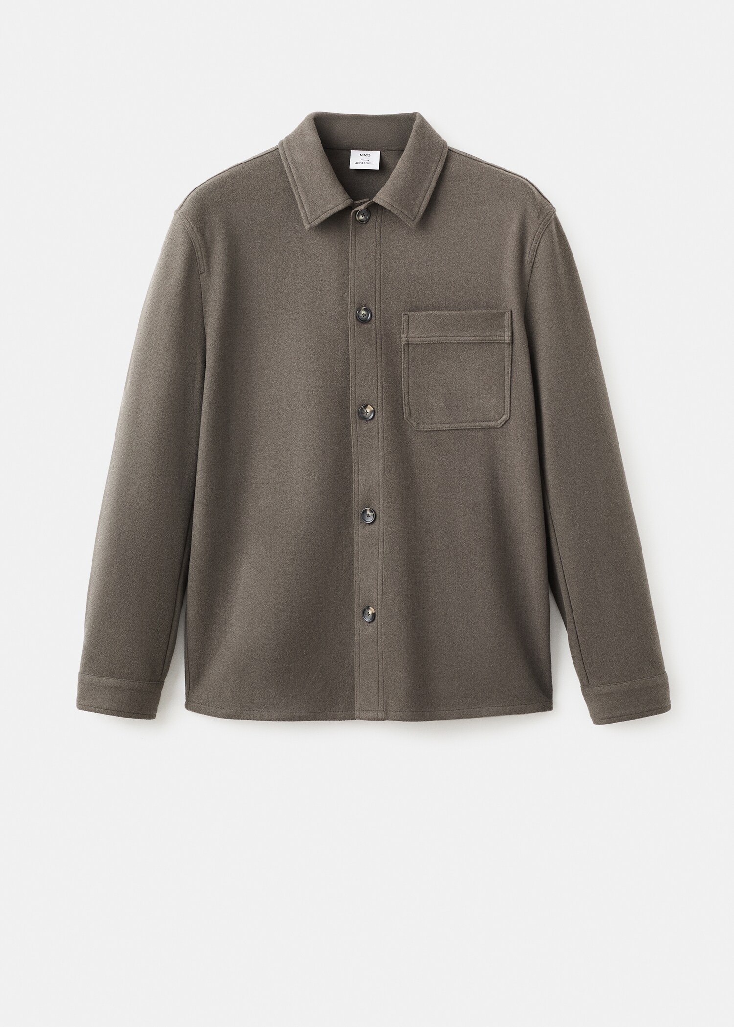 Regular fit flannel overshirt - Article without model