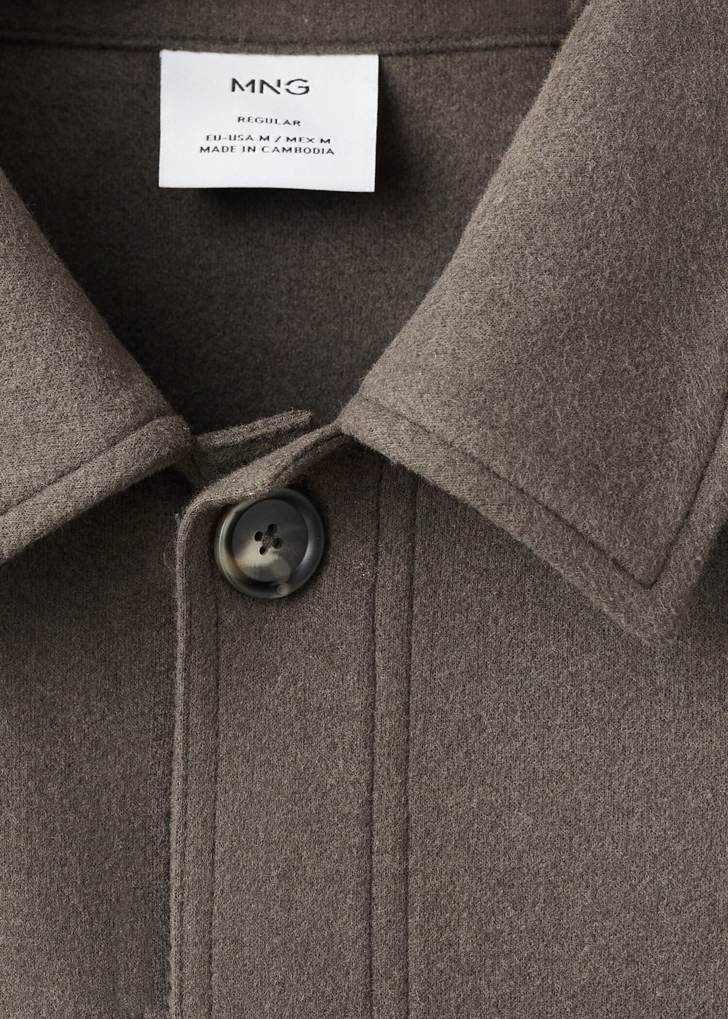 Regular fit flannel overshirt - Details of the article 8