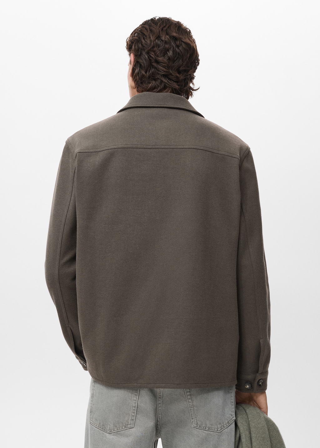 Regular fit flannel overshirt