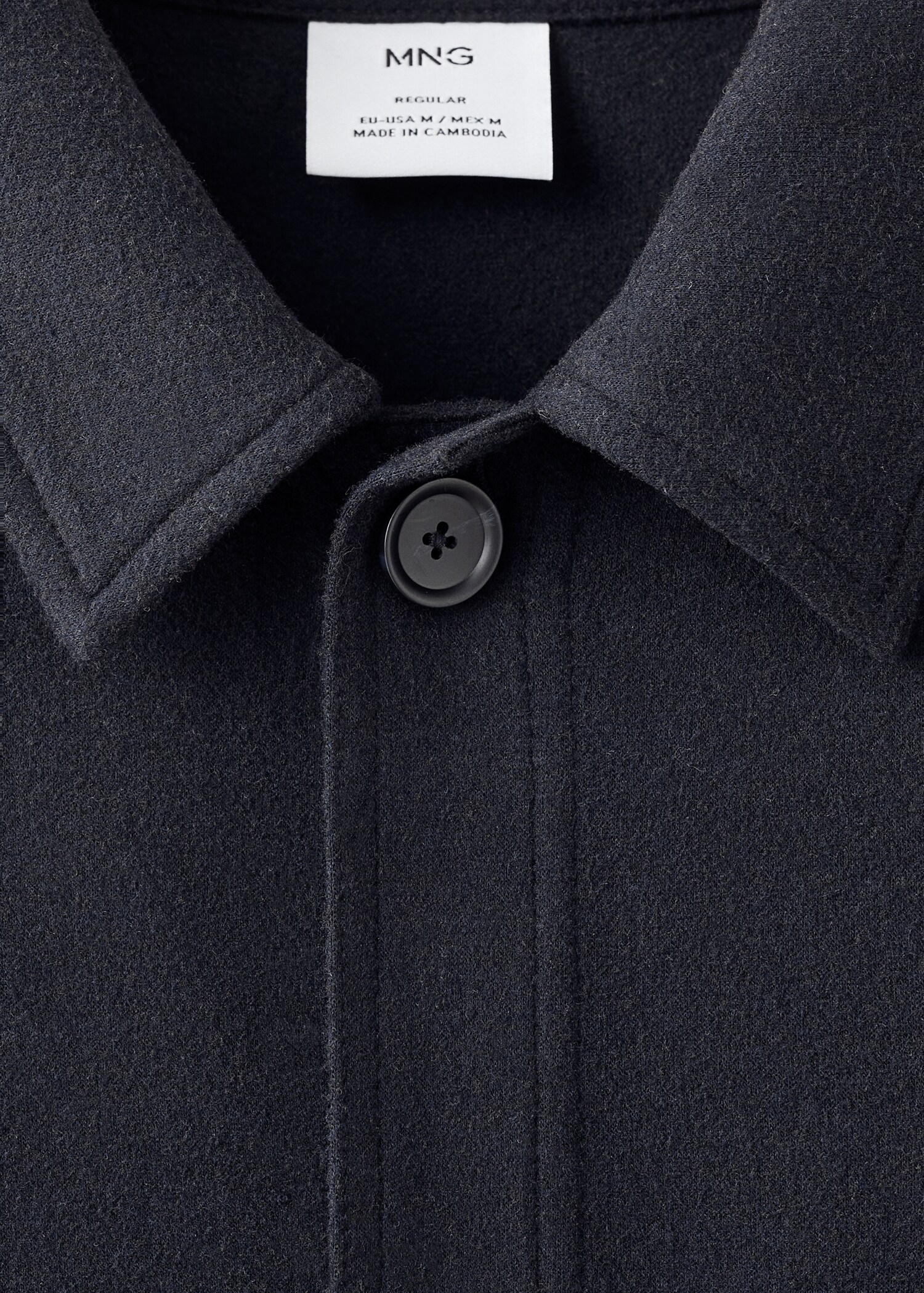Regular fit flannel overshirt - Details of the article 8