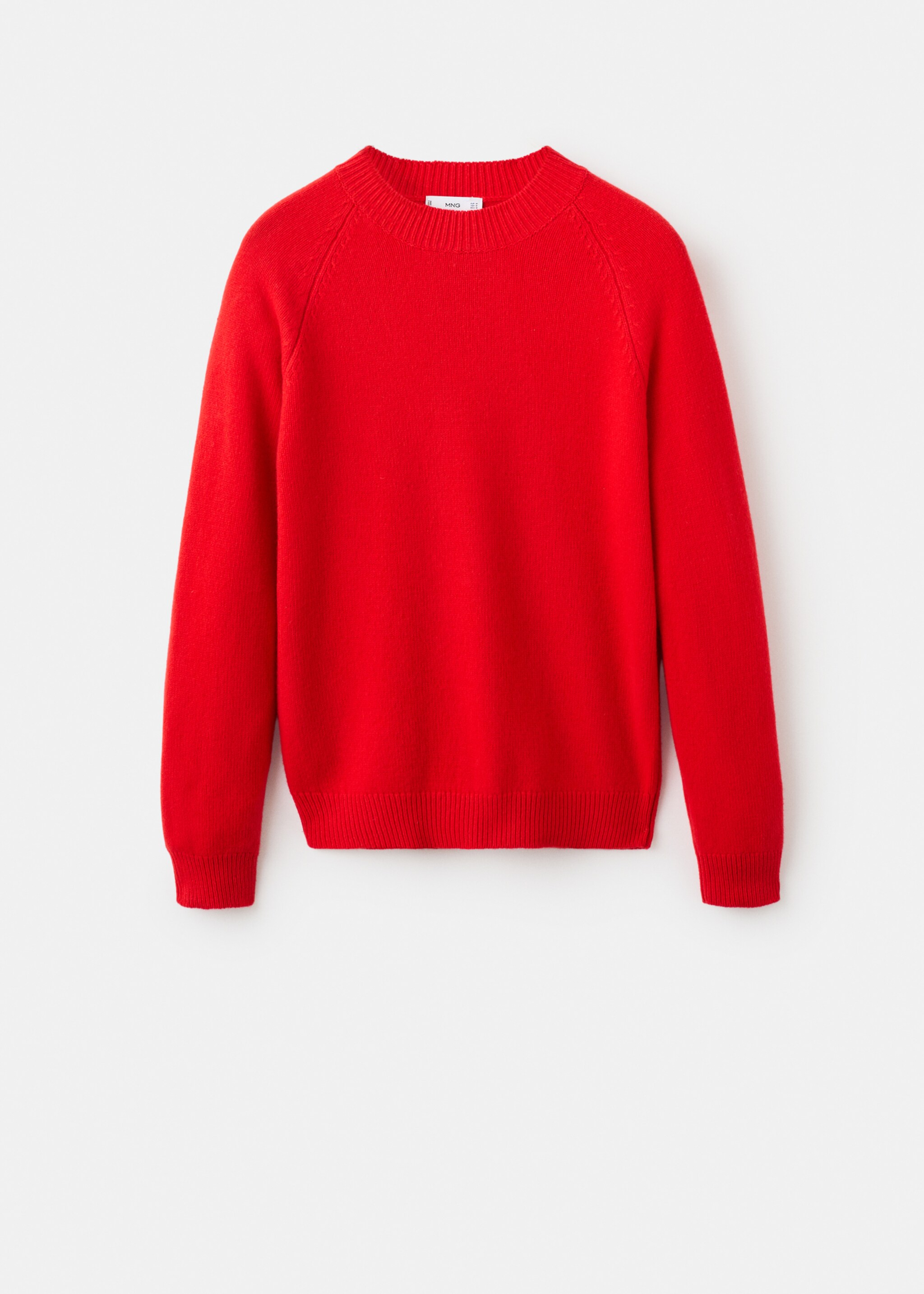 Pull en maille 100 % laine italienne - Article sans modèle, Rouge. Ref: 17007907-00.