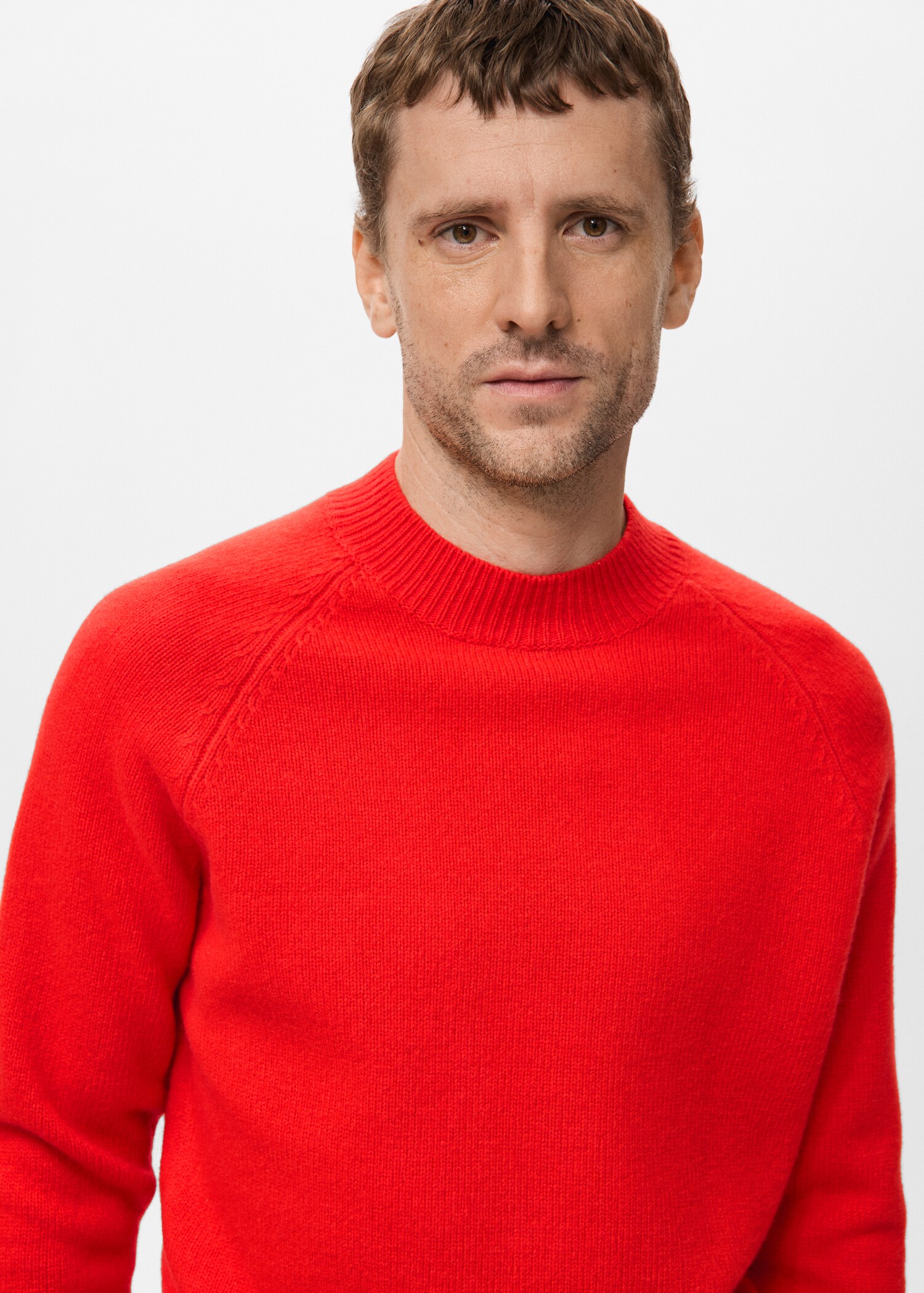 Pullover aus 100 % Wolle mit halbhohem Kragen - Detail des Artikels 1