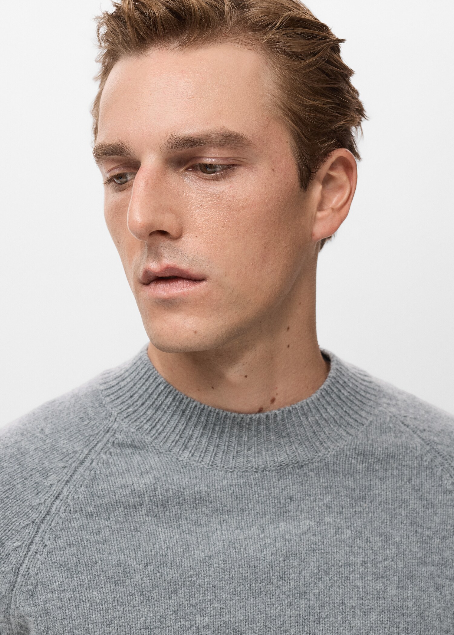 100% Italian wool knitted sweater - Details of the article 1