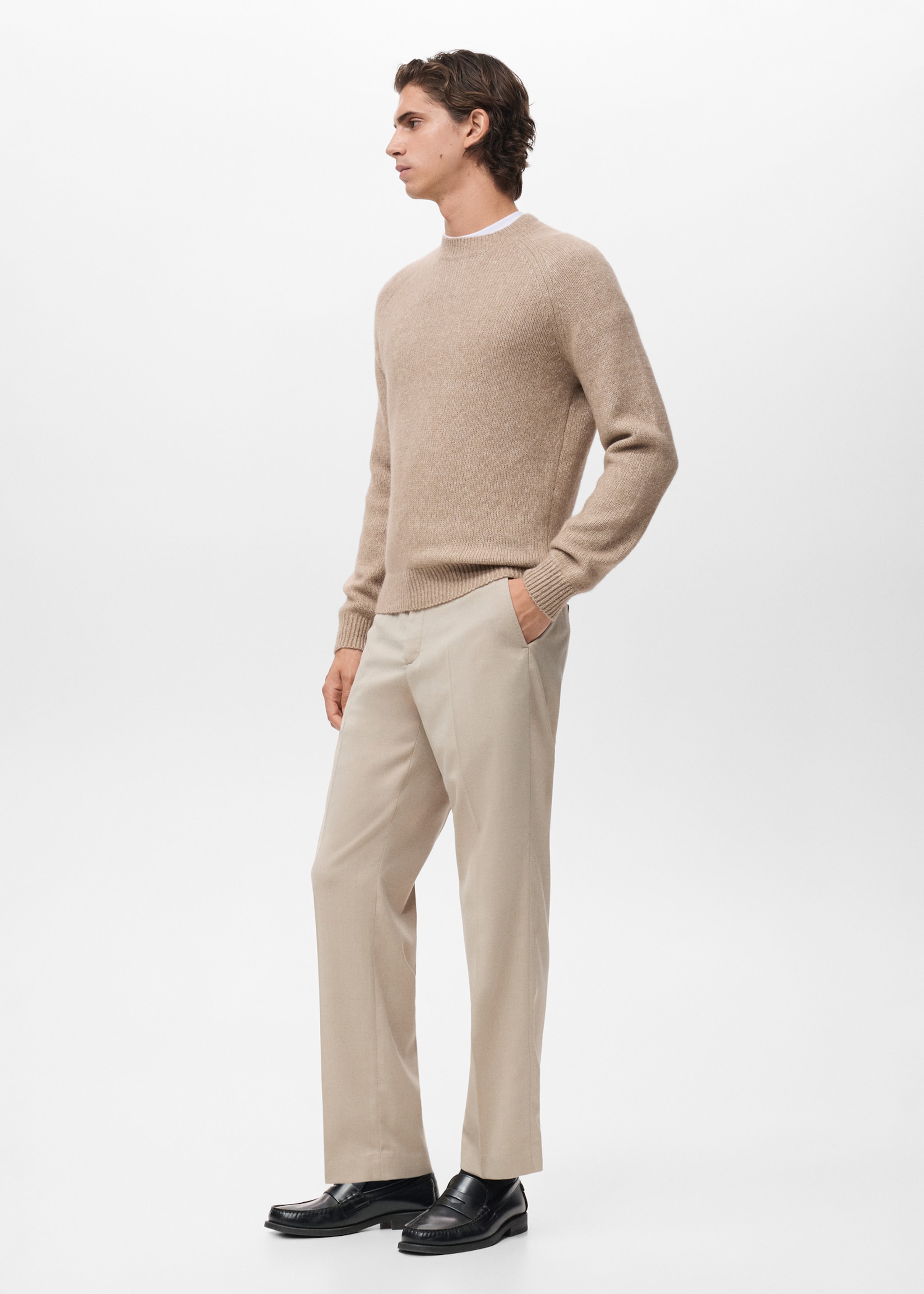 Sweater cris - Details of the article 2, Sand. Ref: 17007908-00.