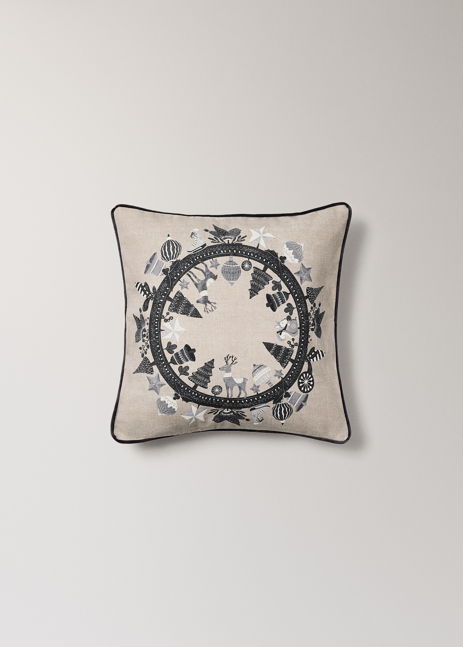 Housse de coussin avec détail broderie 30x40cm - Article sans modèle