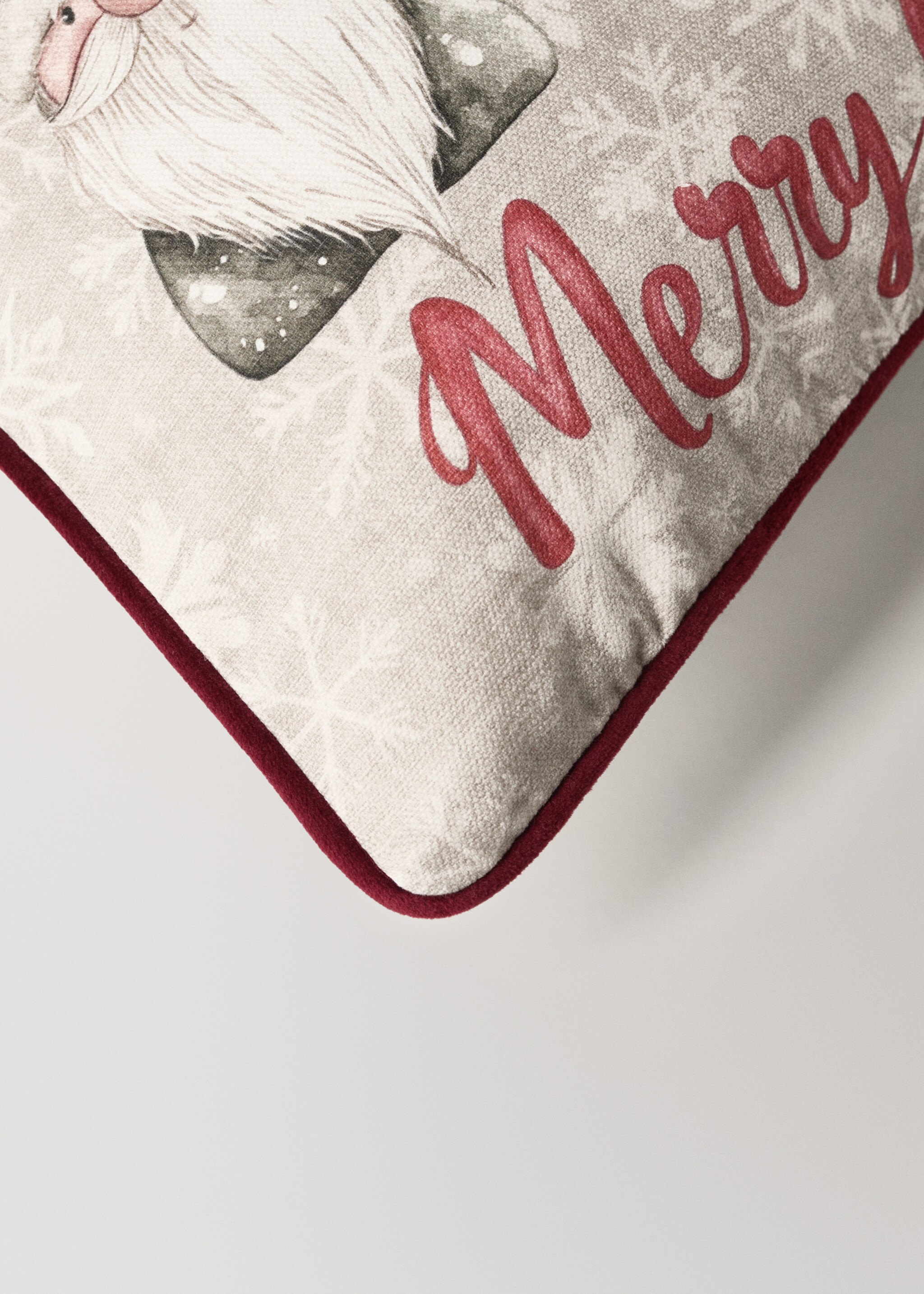 Gnomes cushion cover 30x40 cm - Details of the article 3, Beige. Ref: 17007917-00.